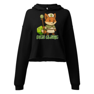 Dice Cleric - DTF-Crop-Hoodie