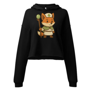 Fox Cleric - DTF-Crop-Hoodie