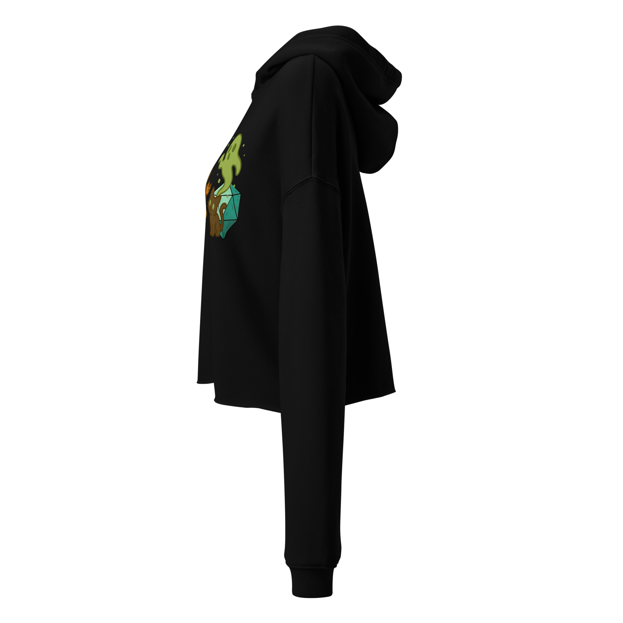 Dicefox Multiclass Talent - DTF-Crop-Hoodie – Bild 3