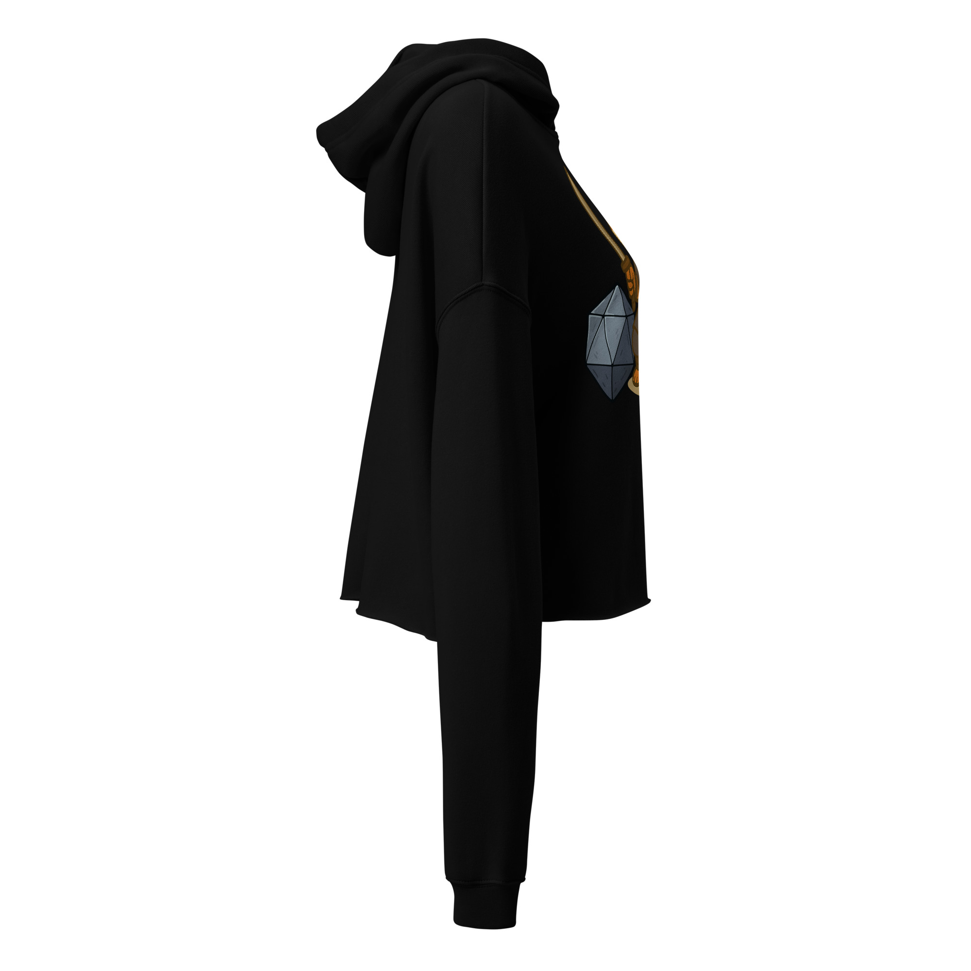 Dicefox Ronin - DTF-Crop-Hoodie – Bild 4