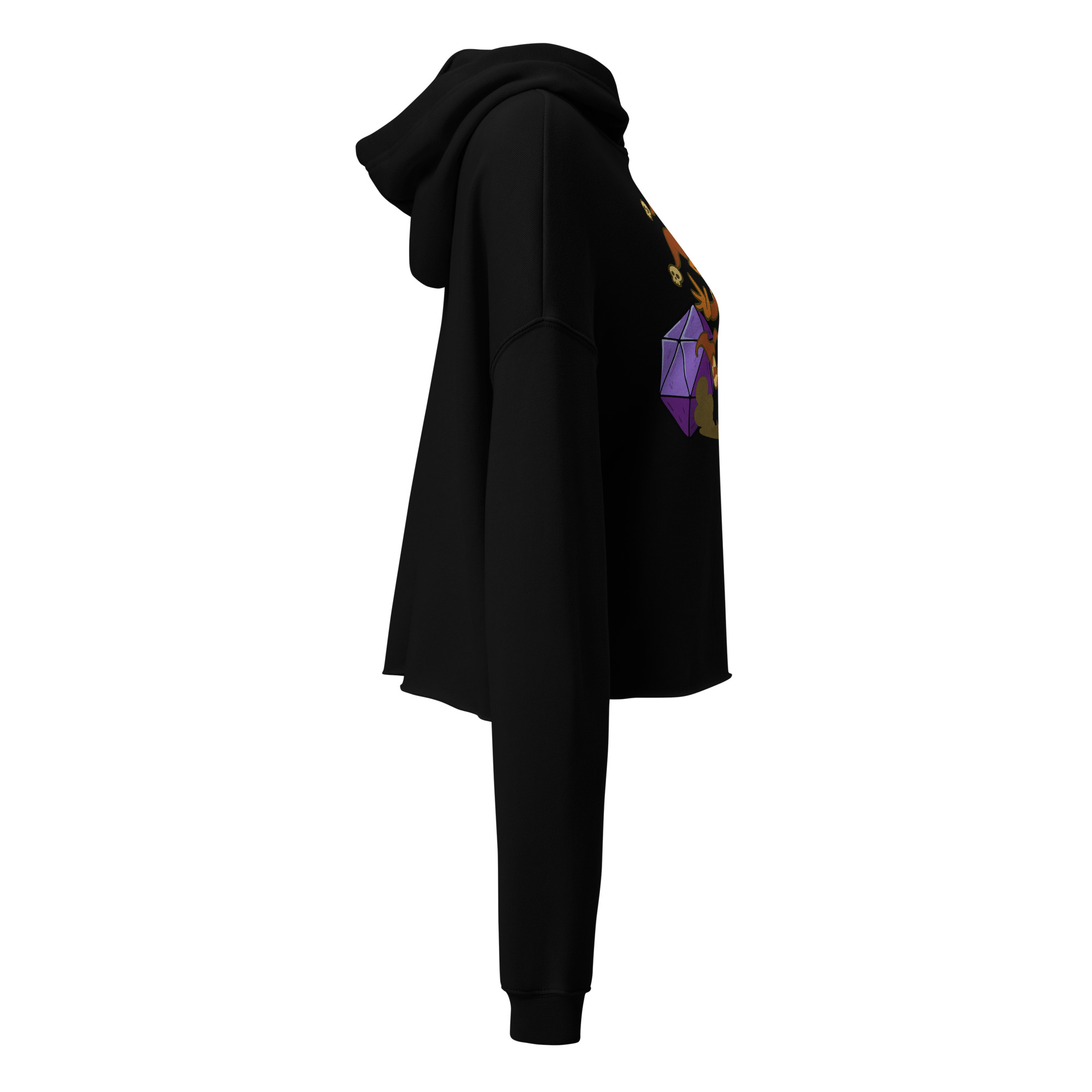 Dicefox Trickser - DTF-Crop-Hoodie – Bild 4