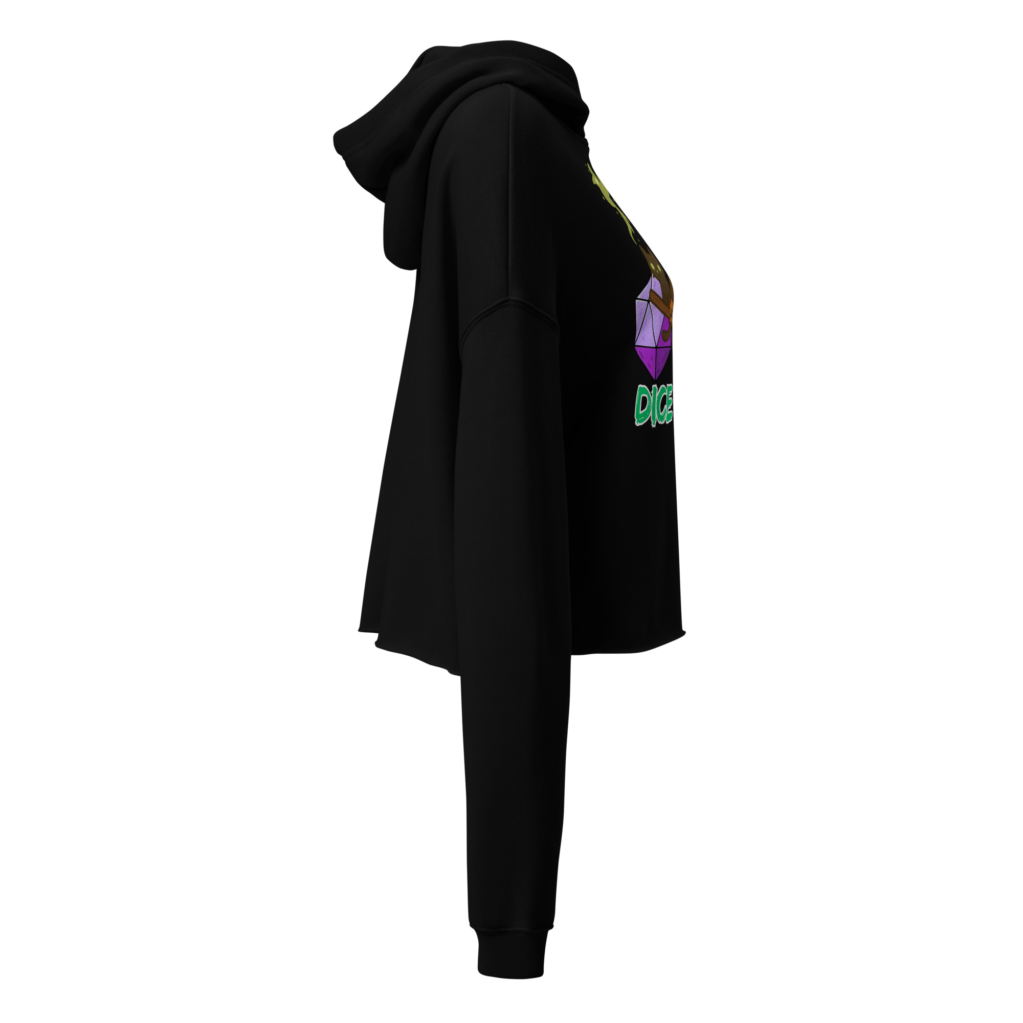 Dice Witch - DTF-Crop-Hoodie – Bild 4