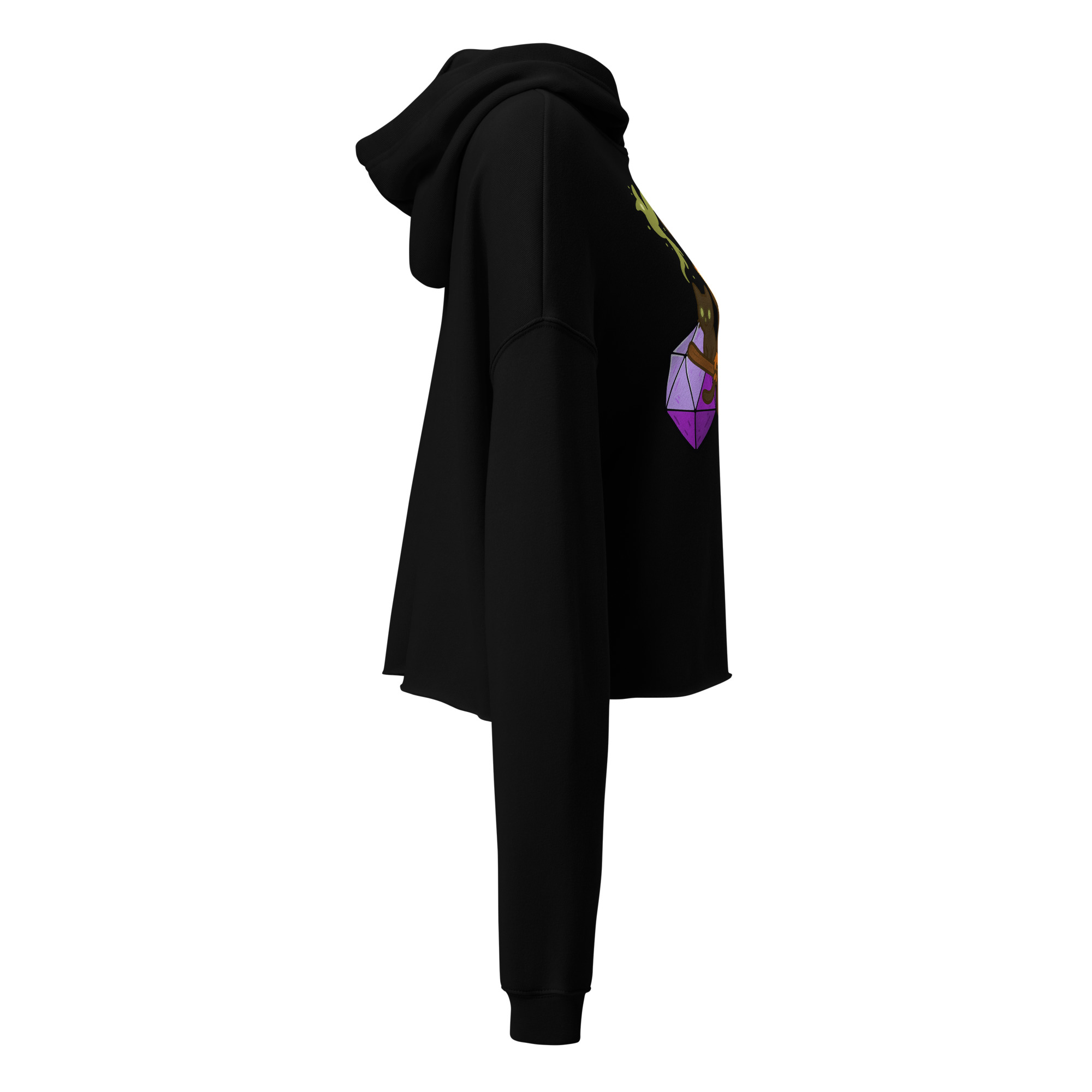 Dicefox Witch - DTF-Crop-Hoodie – Bild 5
