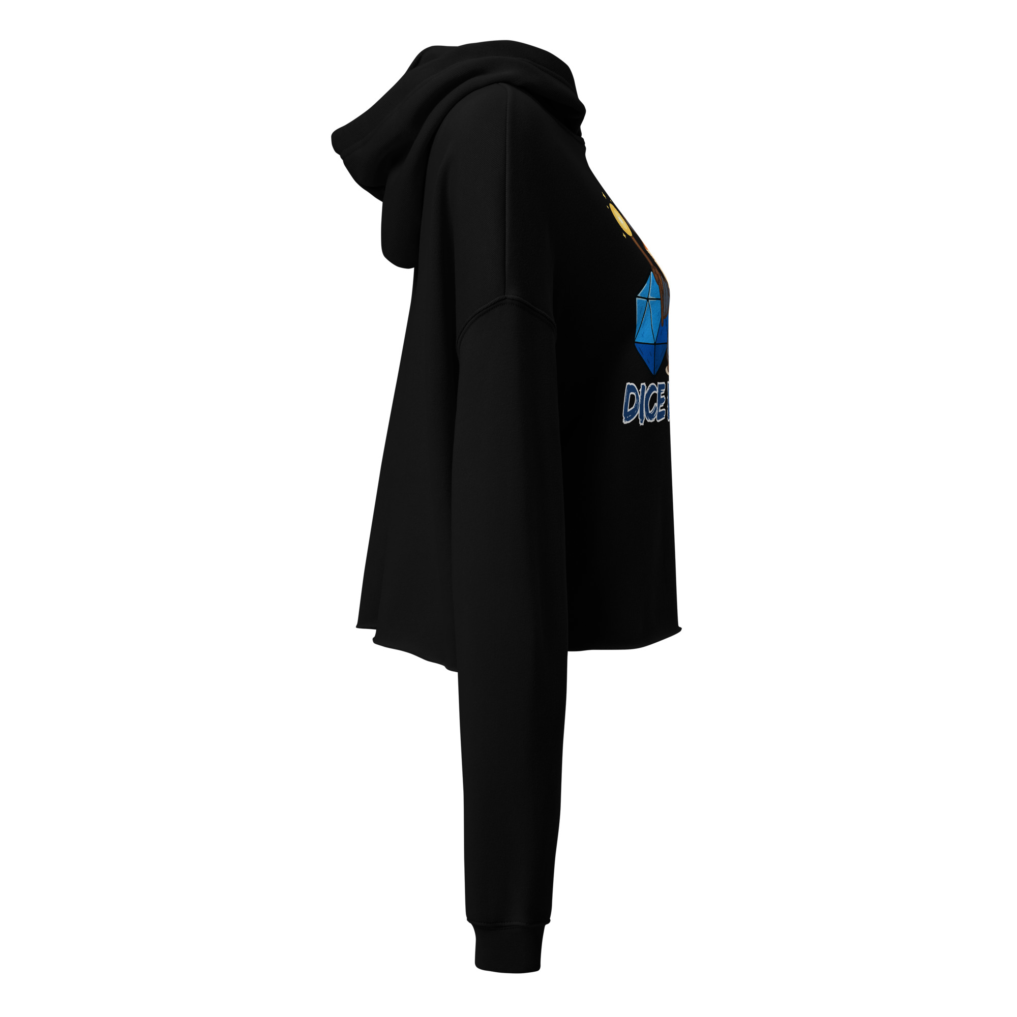 Dice Wizard - DTF-Crop-Hoodie – Bild 4