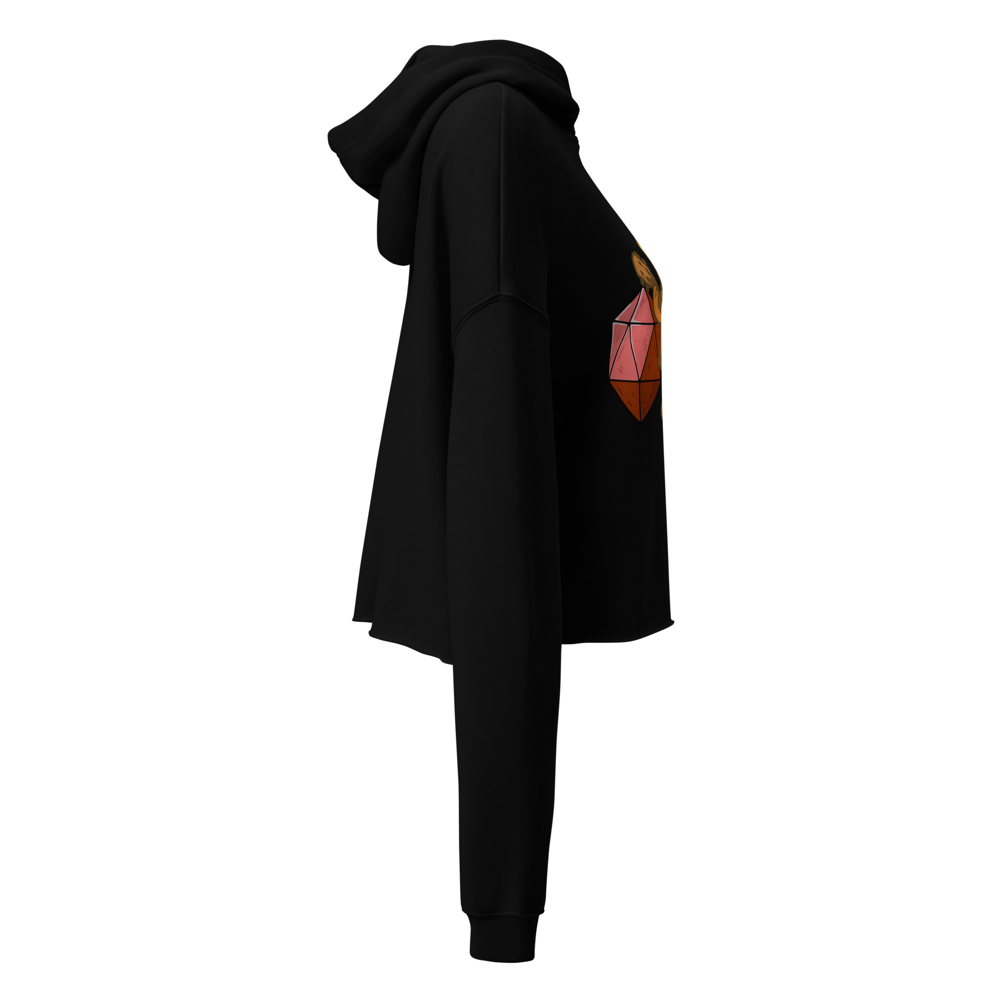 Dicefox Bard - DTF-Crop-Hoodie – Bild 4