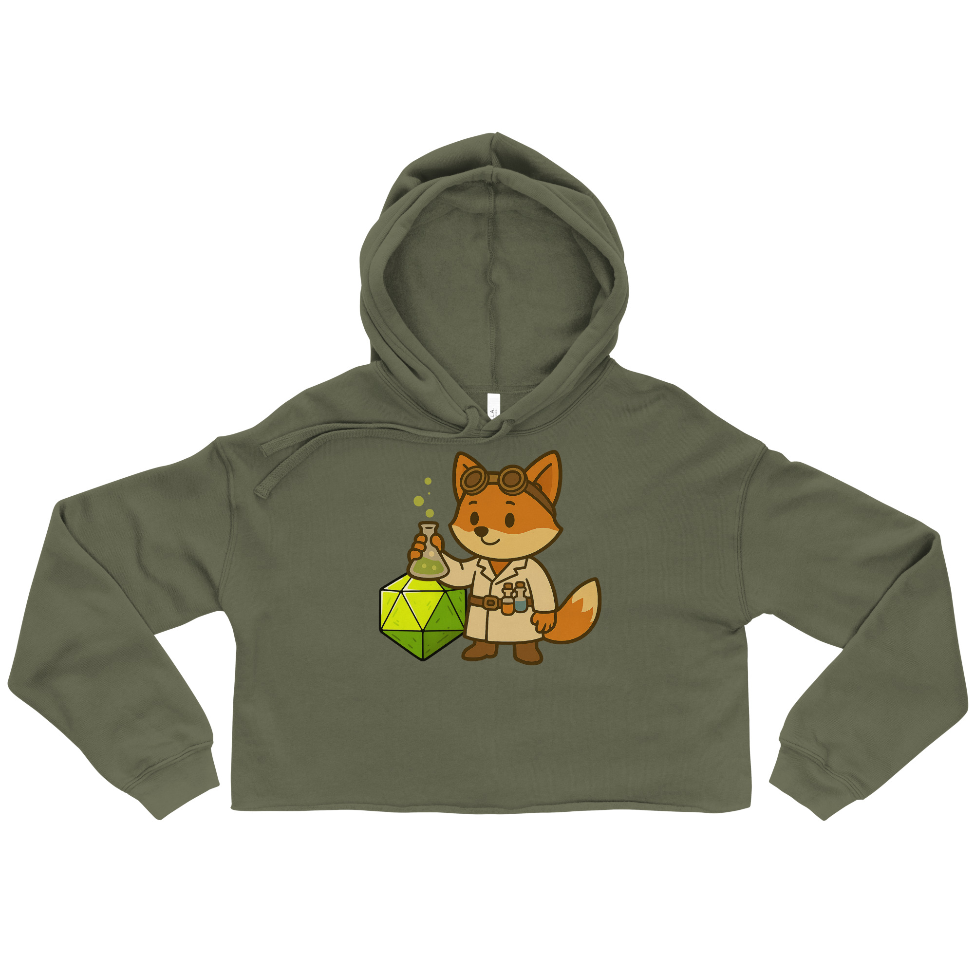 Dicefox Alchemist - DTF-Crop-Hoodie – Bild 5