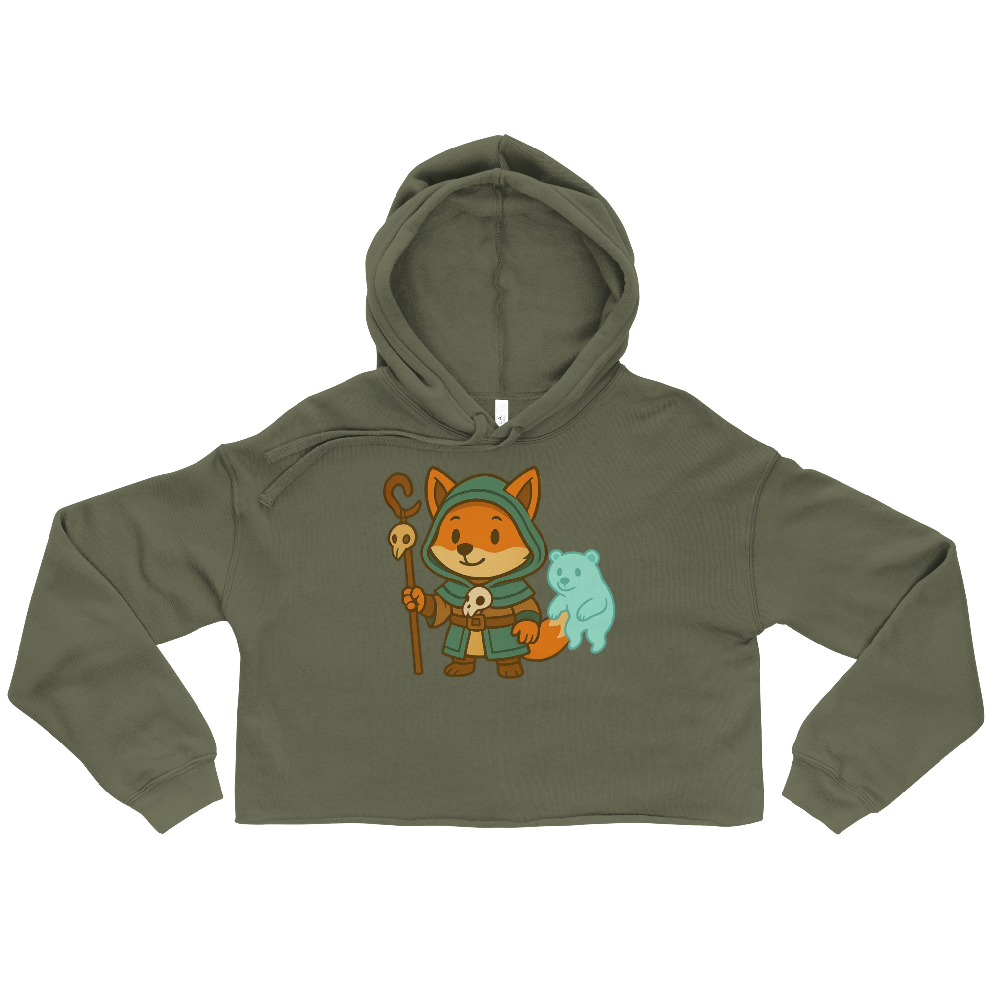 Fox Shaman - DTF-Crop-Hoodie – Bild 5