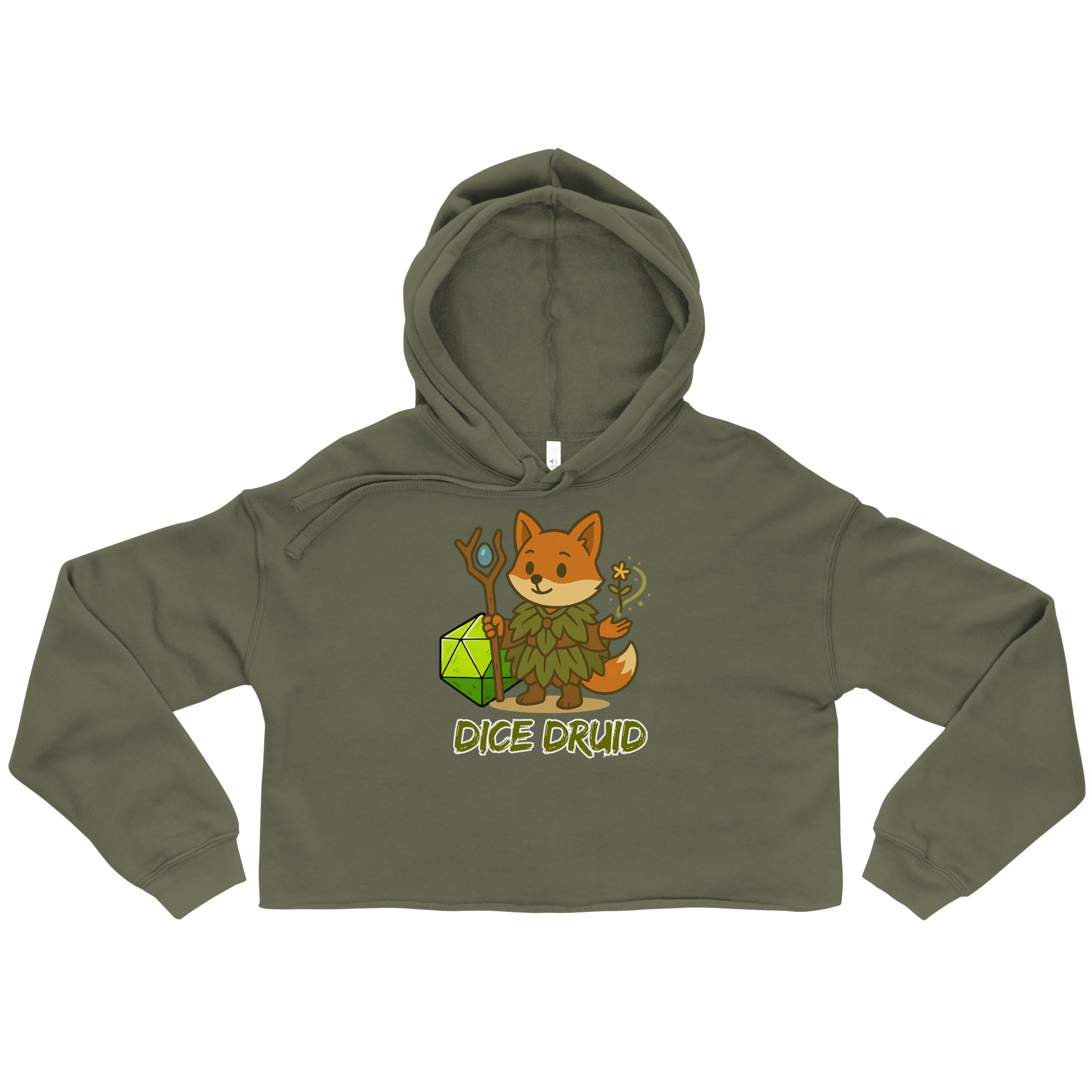 Dice Druid - DTF-Crop-Hoodie – Bild 6