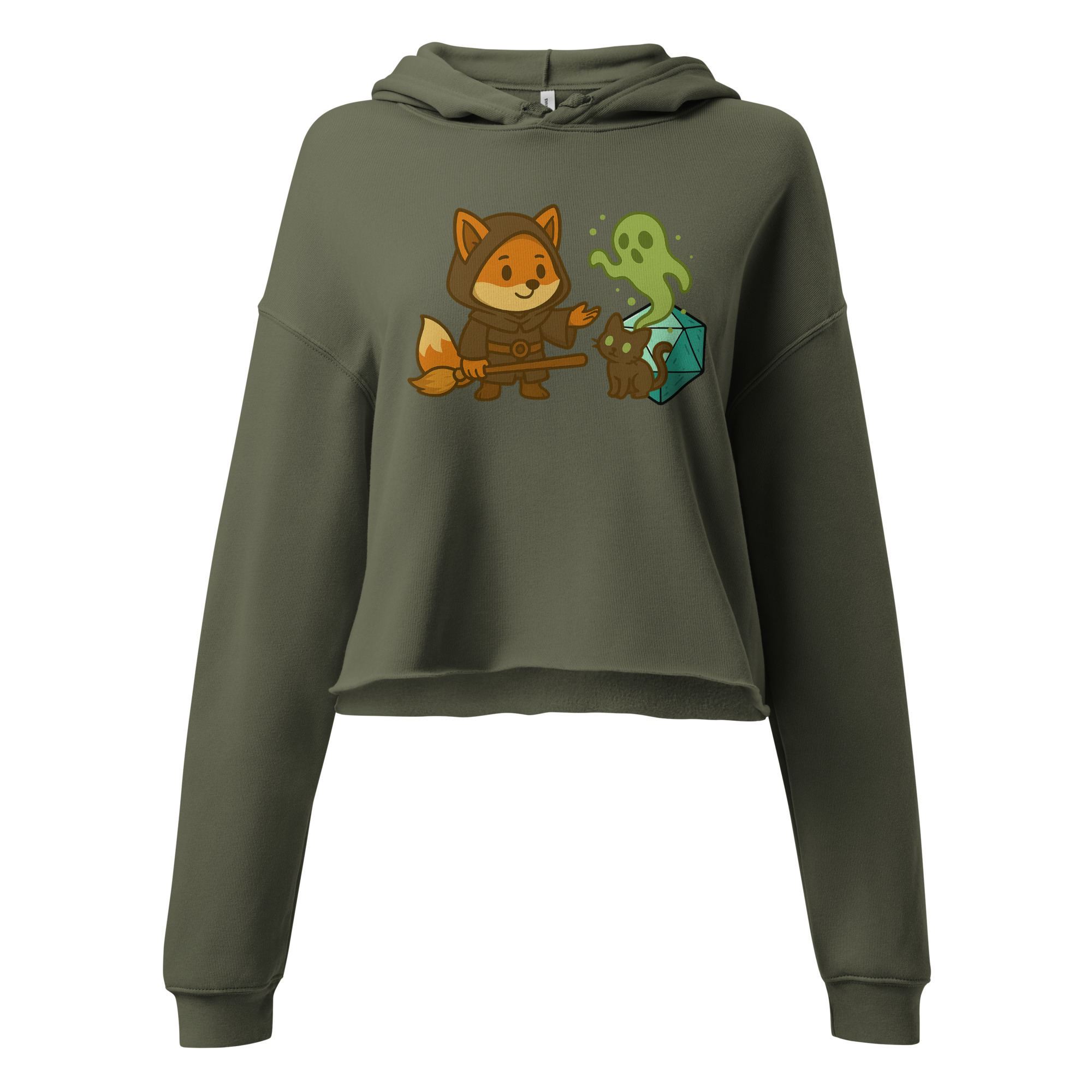 Dicefox Multiclass Talent - DTF-Crop-Hoodie – Bild 5