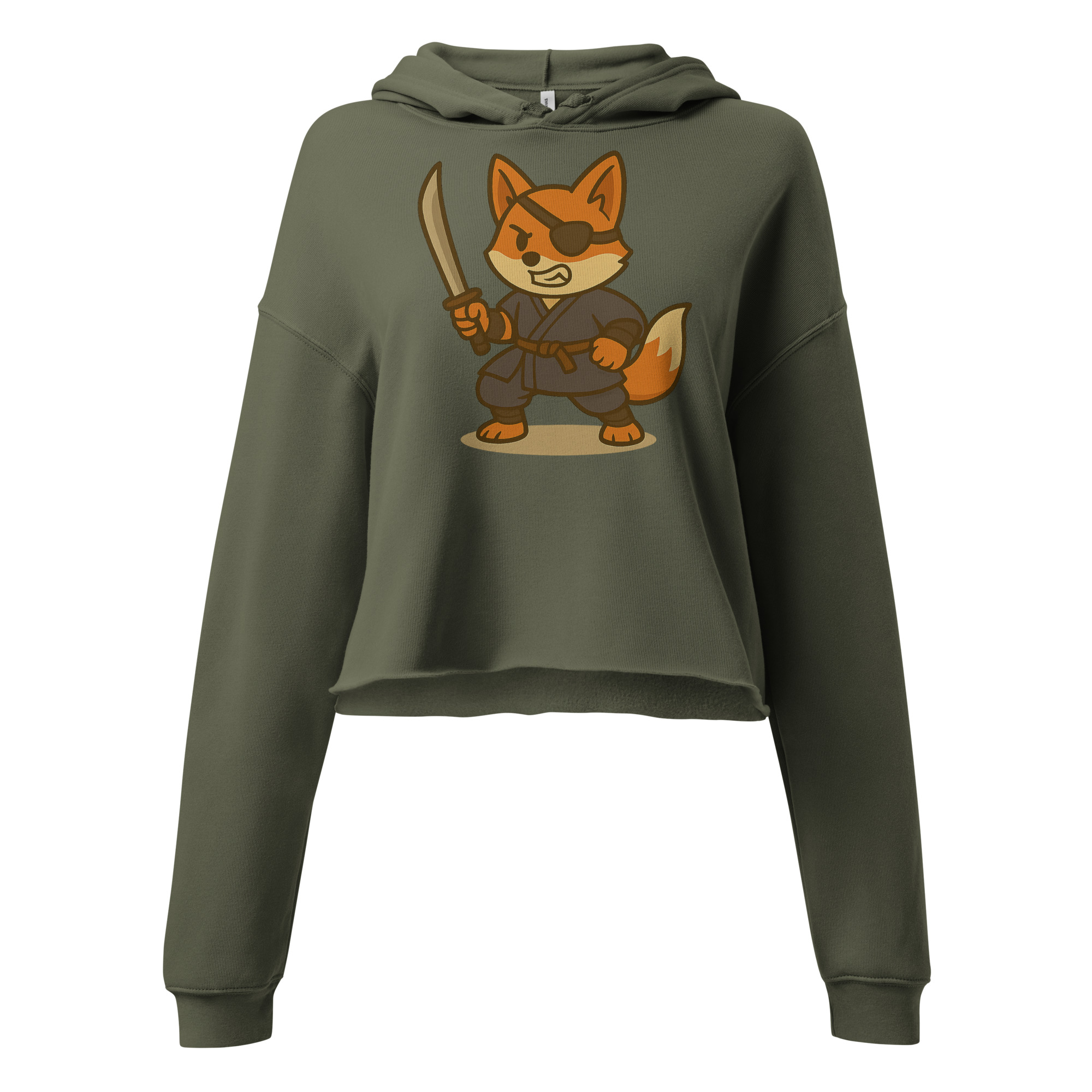 Fox Ronin - DTF-Crop-Hoodie – Bild 5