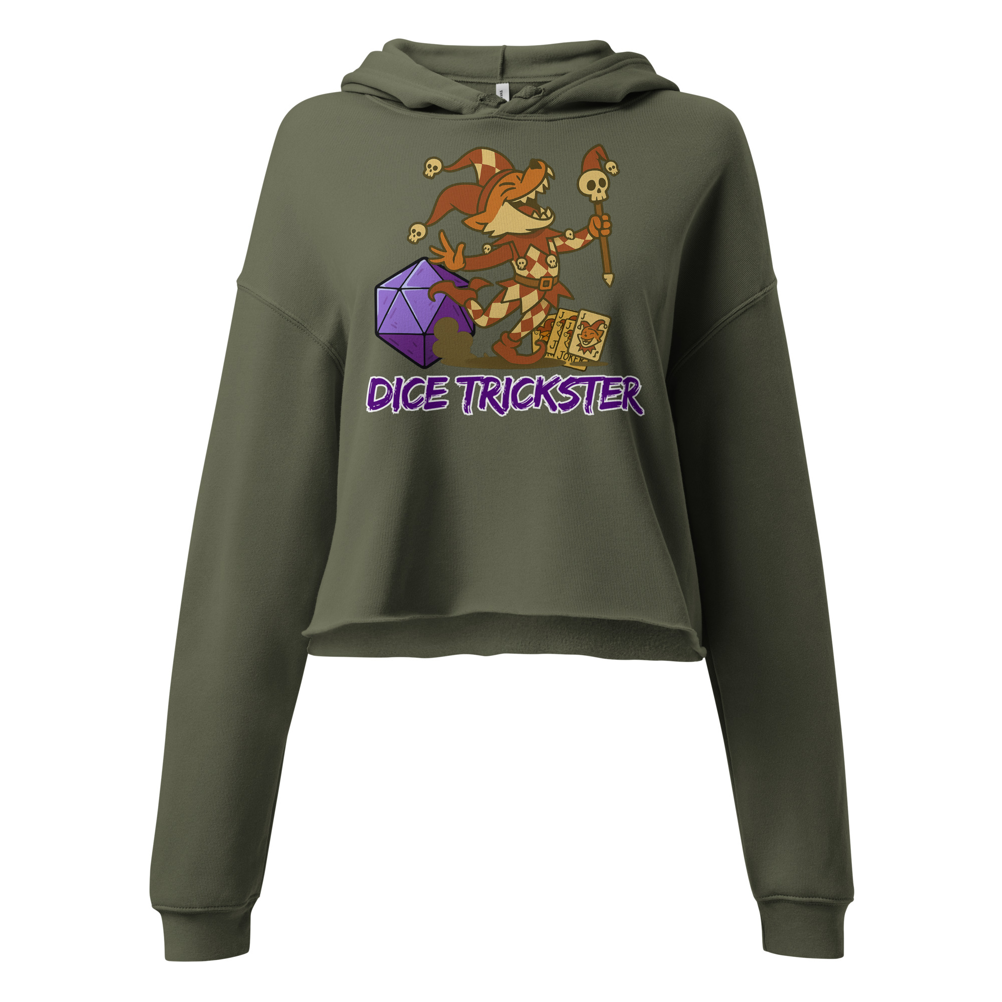 Dice Trickser - DTF-Crop-Hoodie – Bild 6