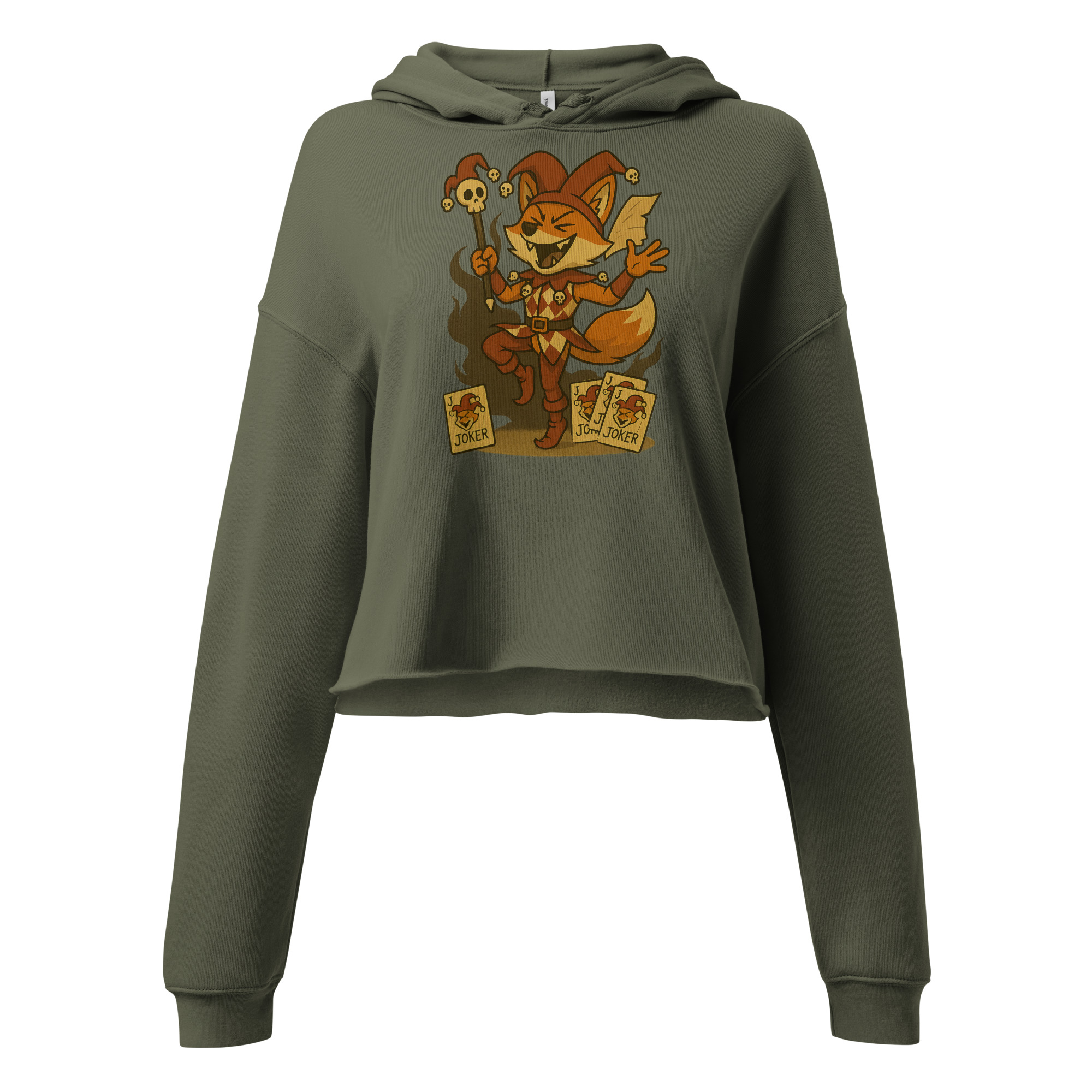 Fox Jester - DTF-Crop-Hoodie – Bild 6
