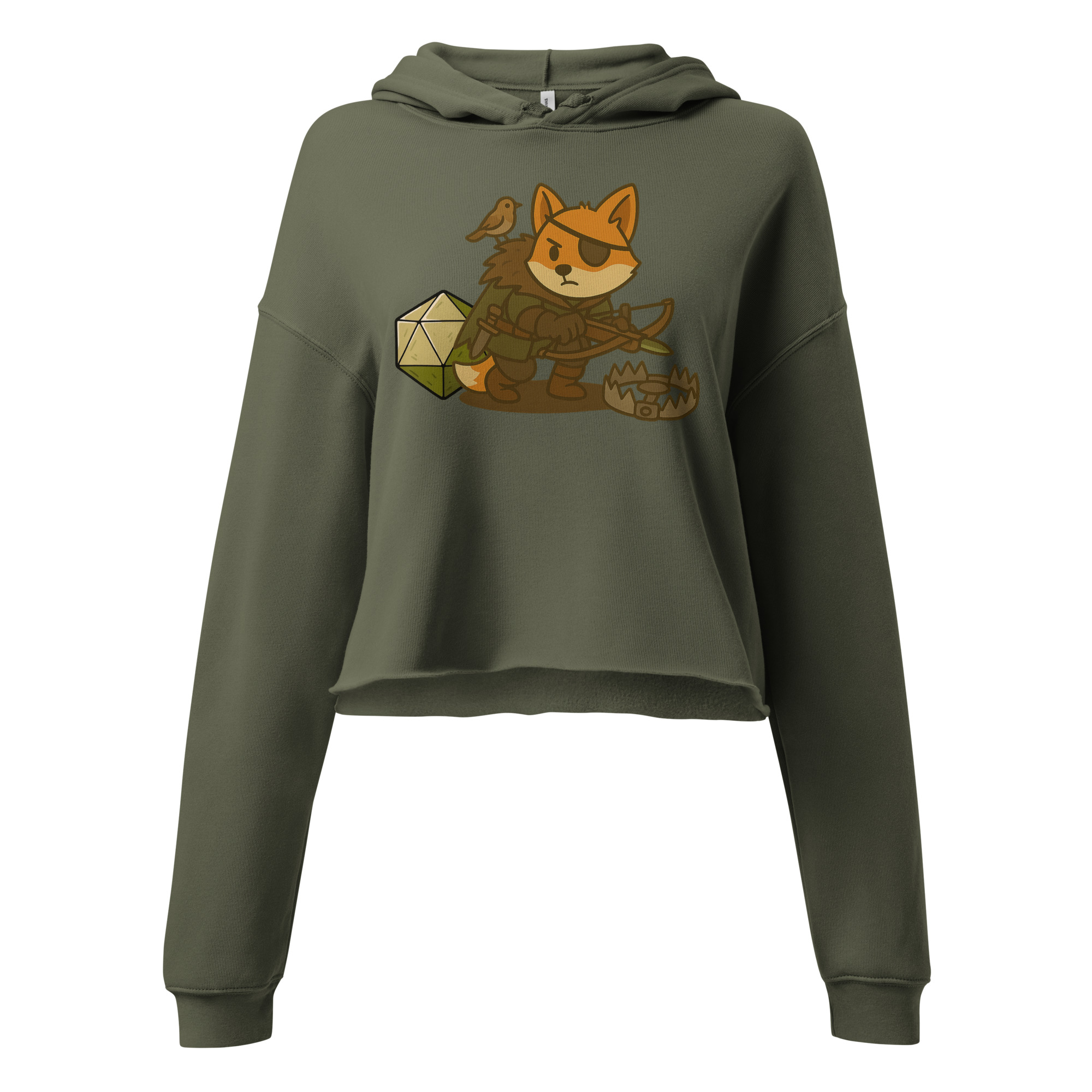 Dicefox Hunter - DTF-Crop-Hoodie – Bild 5