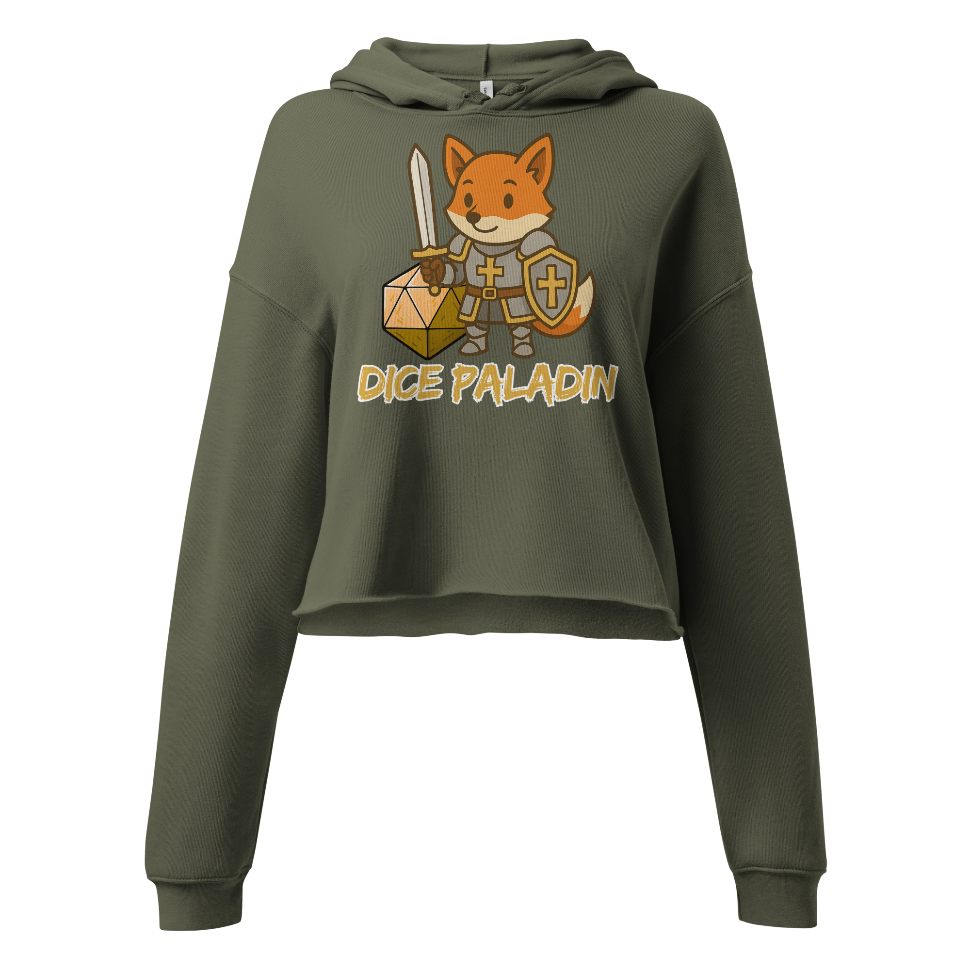 Dice Paladin - DTF-Crop-Hoodie – Bild 6