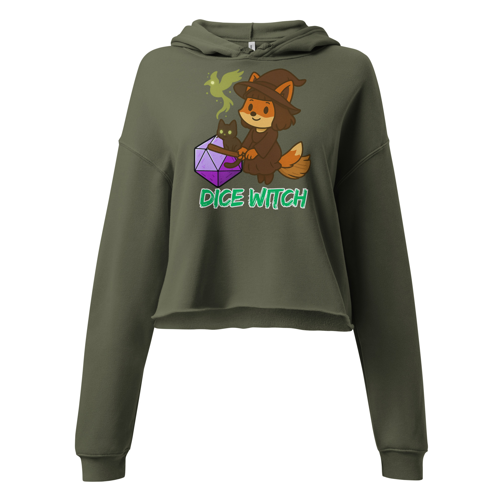 Dice Witch - DTF-Crop-Hoodie – Bild 5
