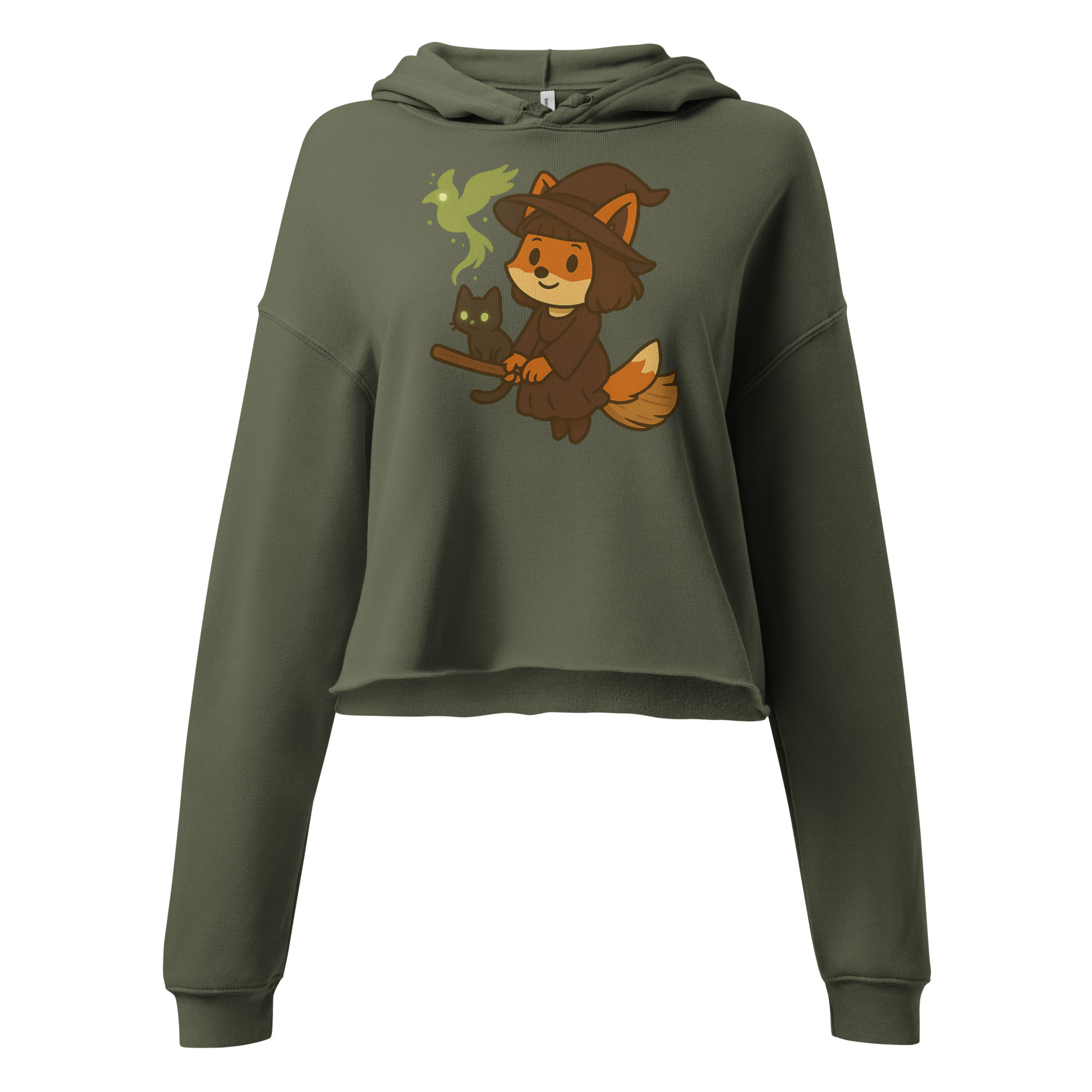 Fox Witch - DTF-Crop-Hoodie – Bild 6