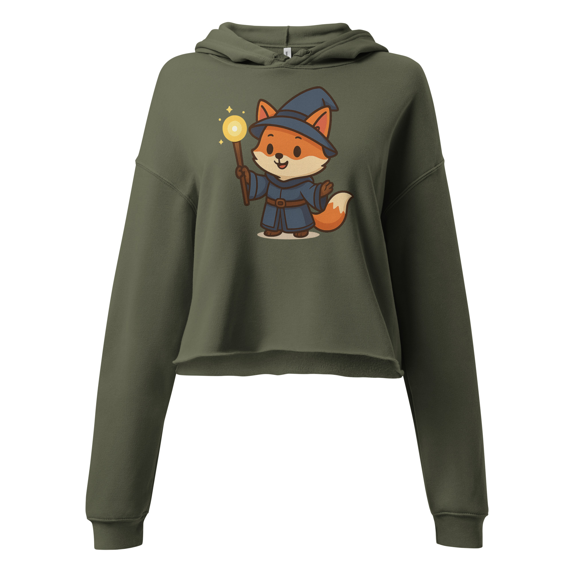 Fox Wizard - DTF-Crop-Hoodie – Bild 6