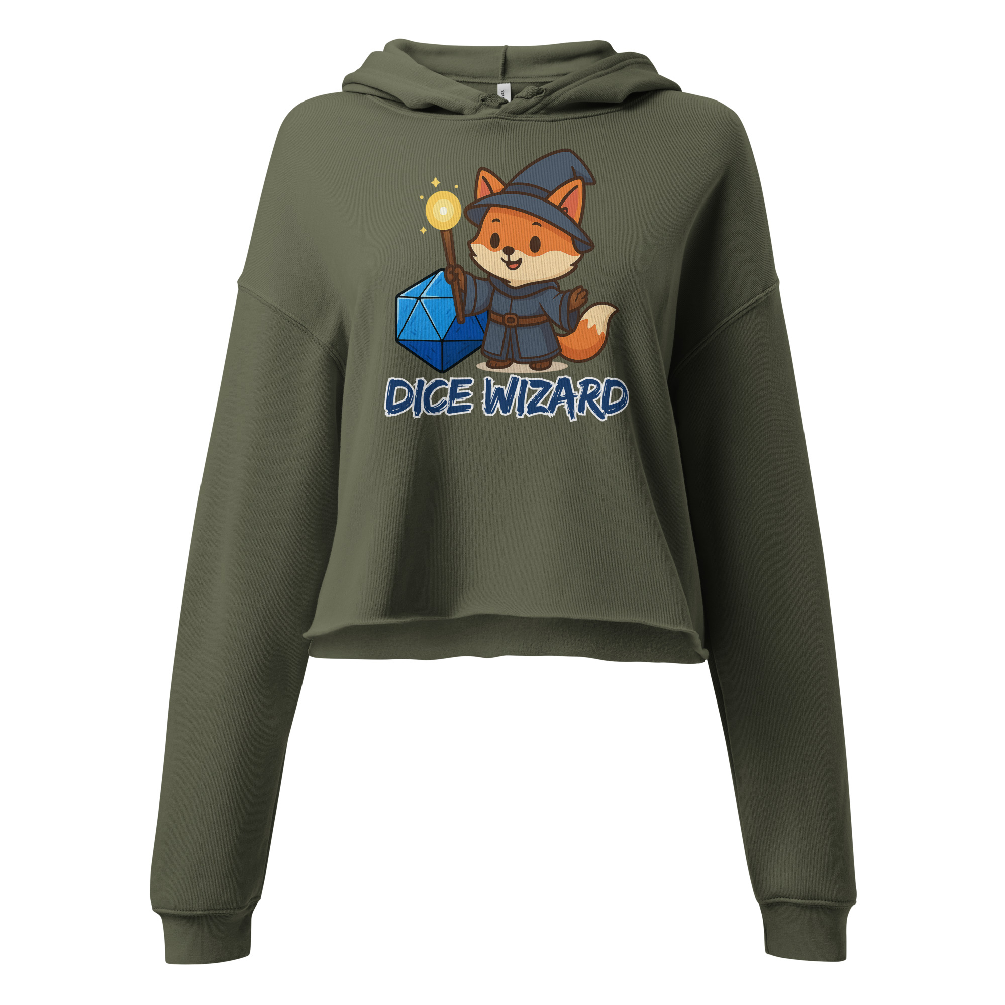 Dice Wizard - DTF-Crop-Hoodie – Bild 5