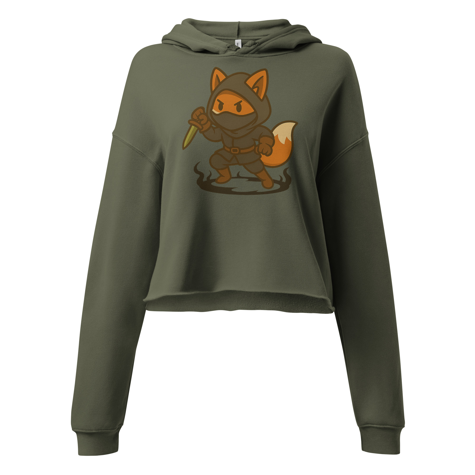 Fox Assassin - DTF-Crop-Hoodie – Bild 6