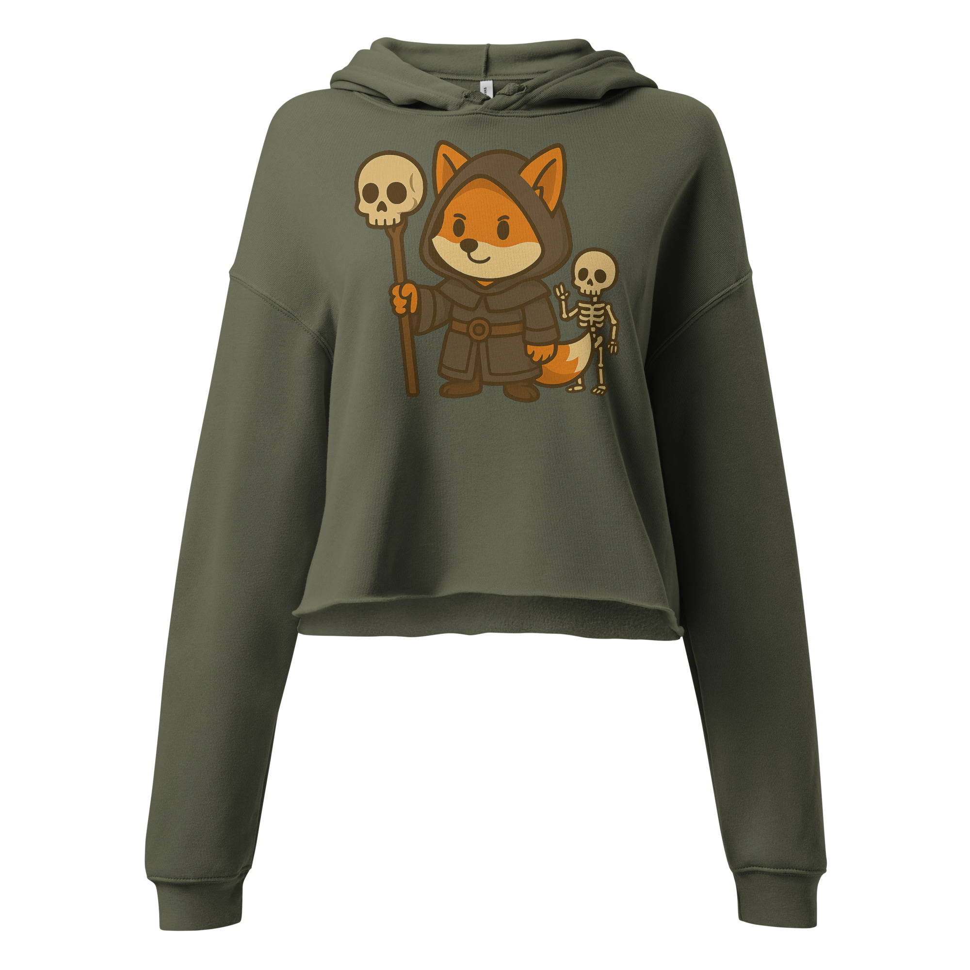 Fox Necromancer - DTF-Crop-Hoodie – Bild 5