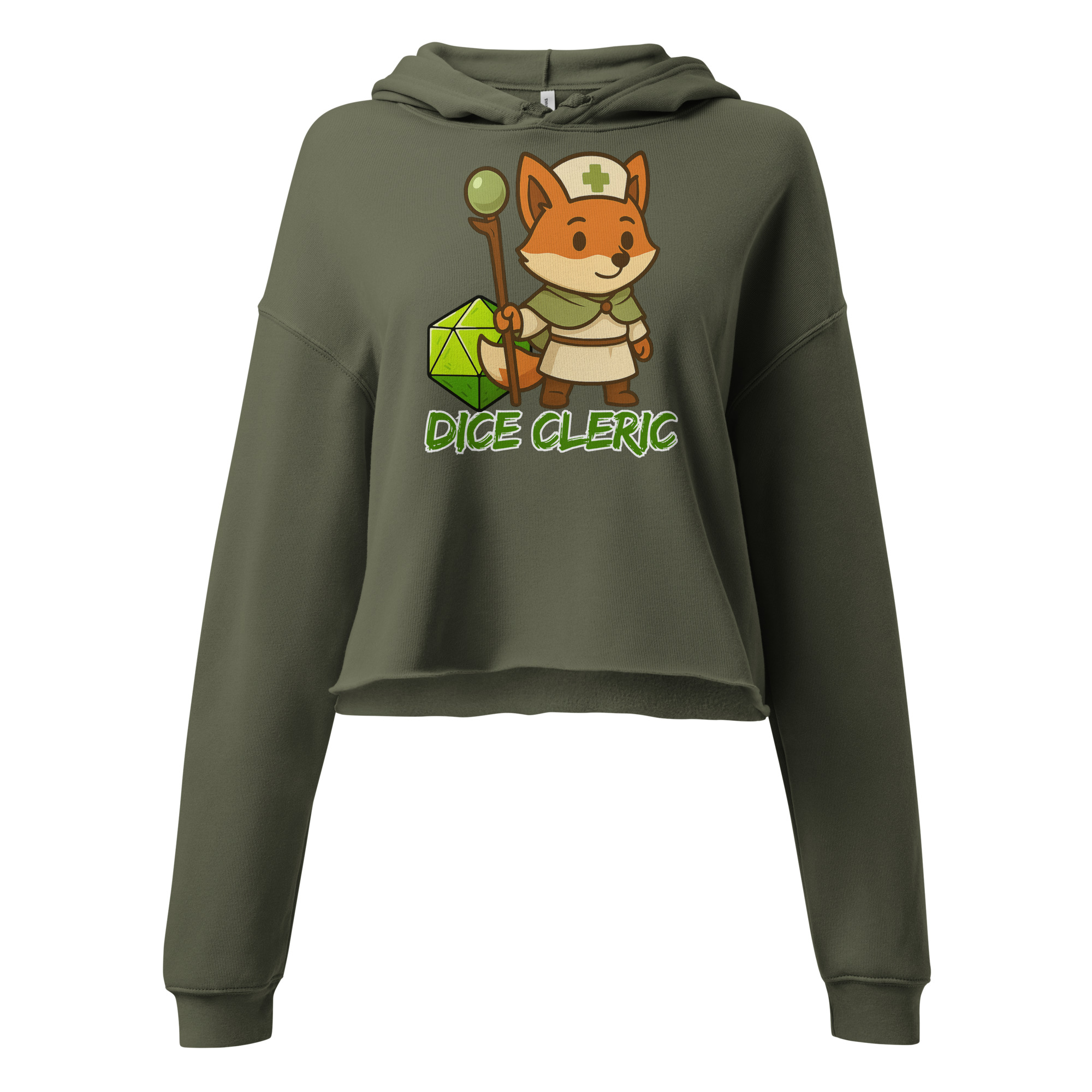 Dice Cleric - DTF-Crop-Hoodie – Bild 6