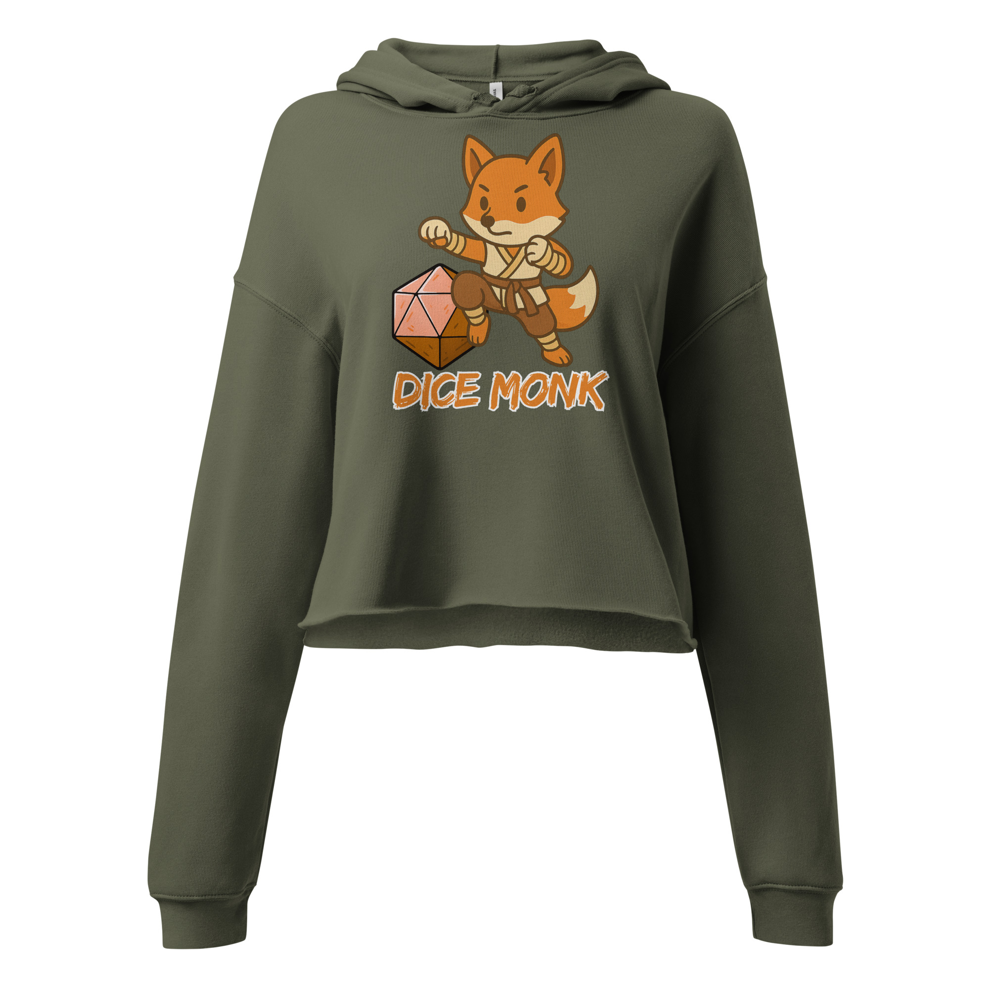 Dice Monk - DTF-Crop-Hoodie – Bild 6