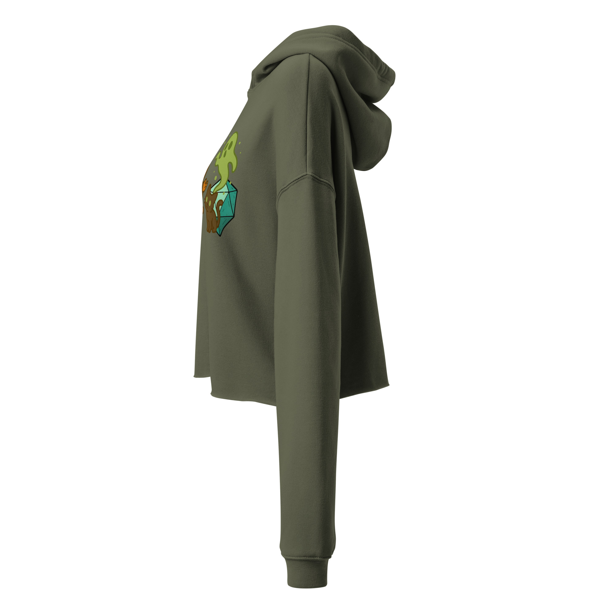 Dicefox Multiclass Talent - DTF-Crop-Hoodie – Bild 7