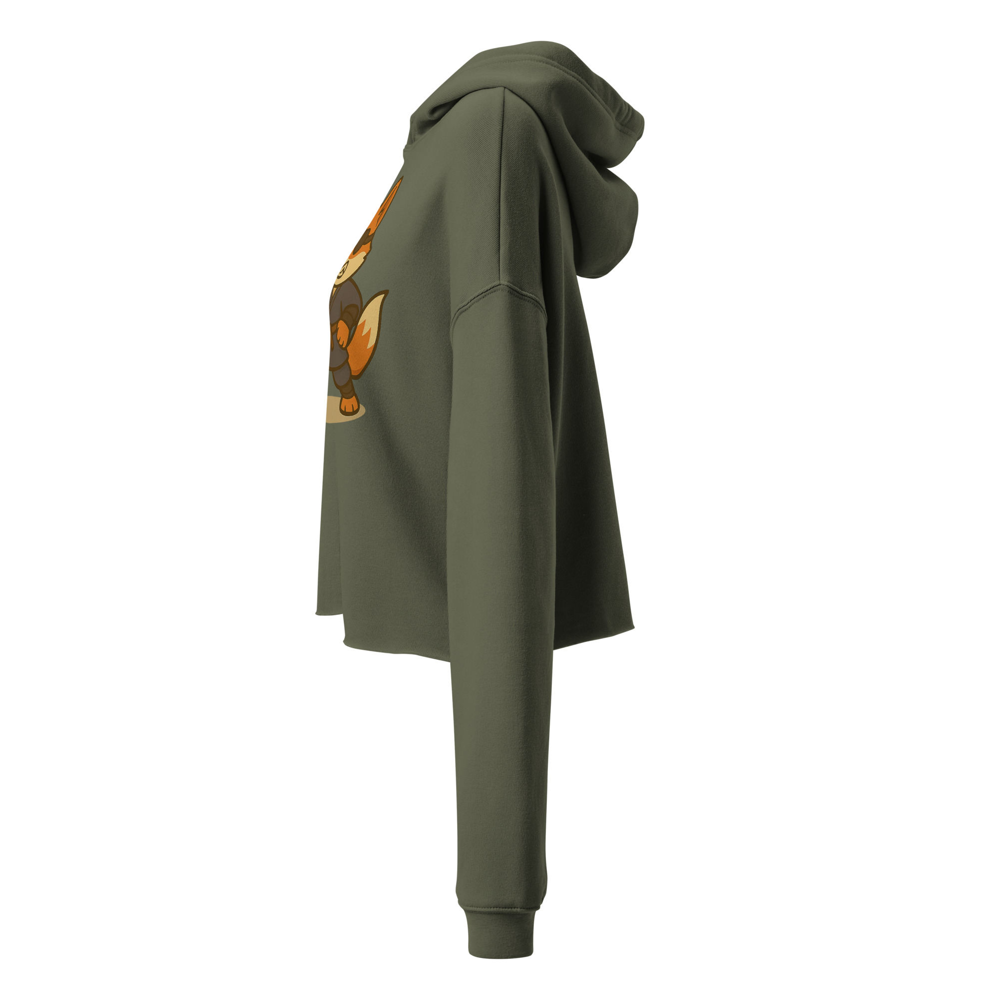 Dicefox Ronin - DTF-Crop-Hoodie – Bild 7