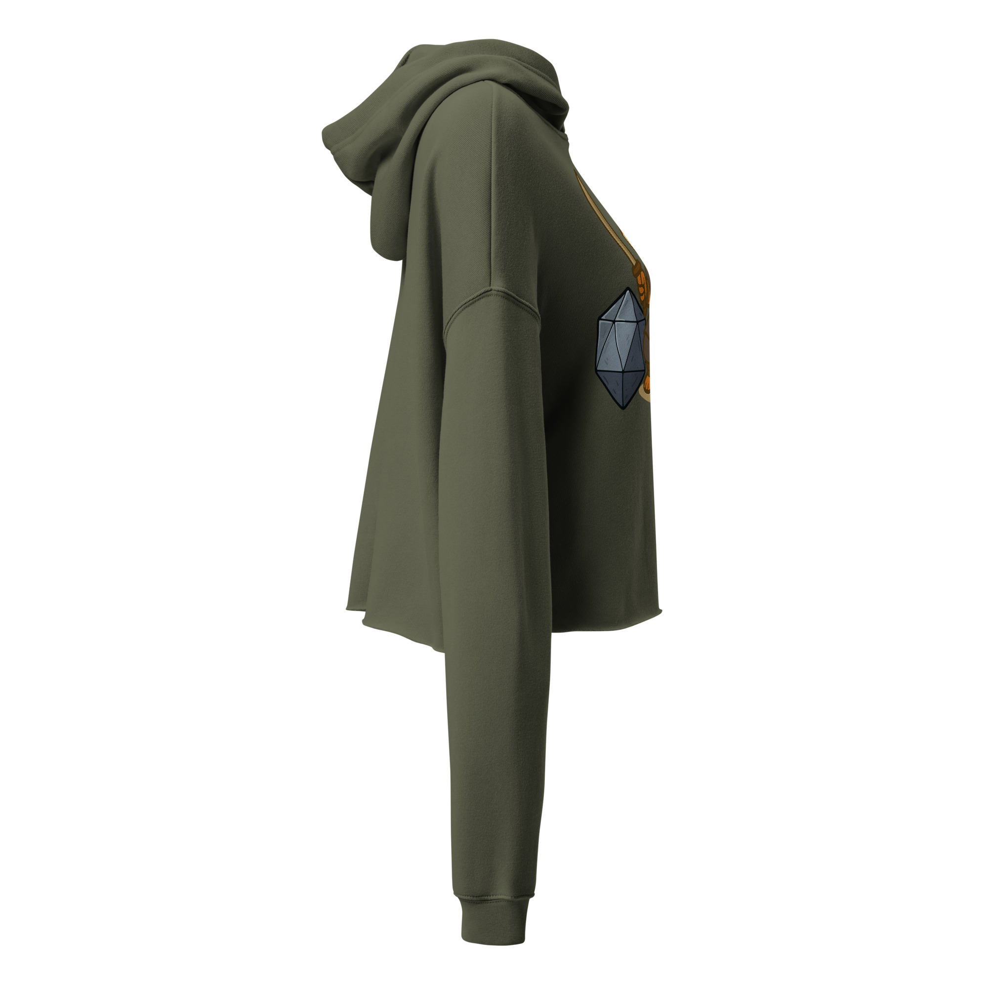 Dicefox Ronin - DTF-Crop-Hoodie – Bild 8