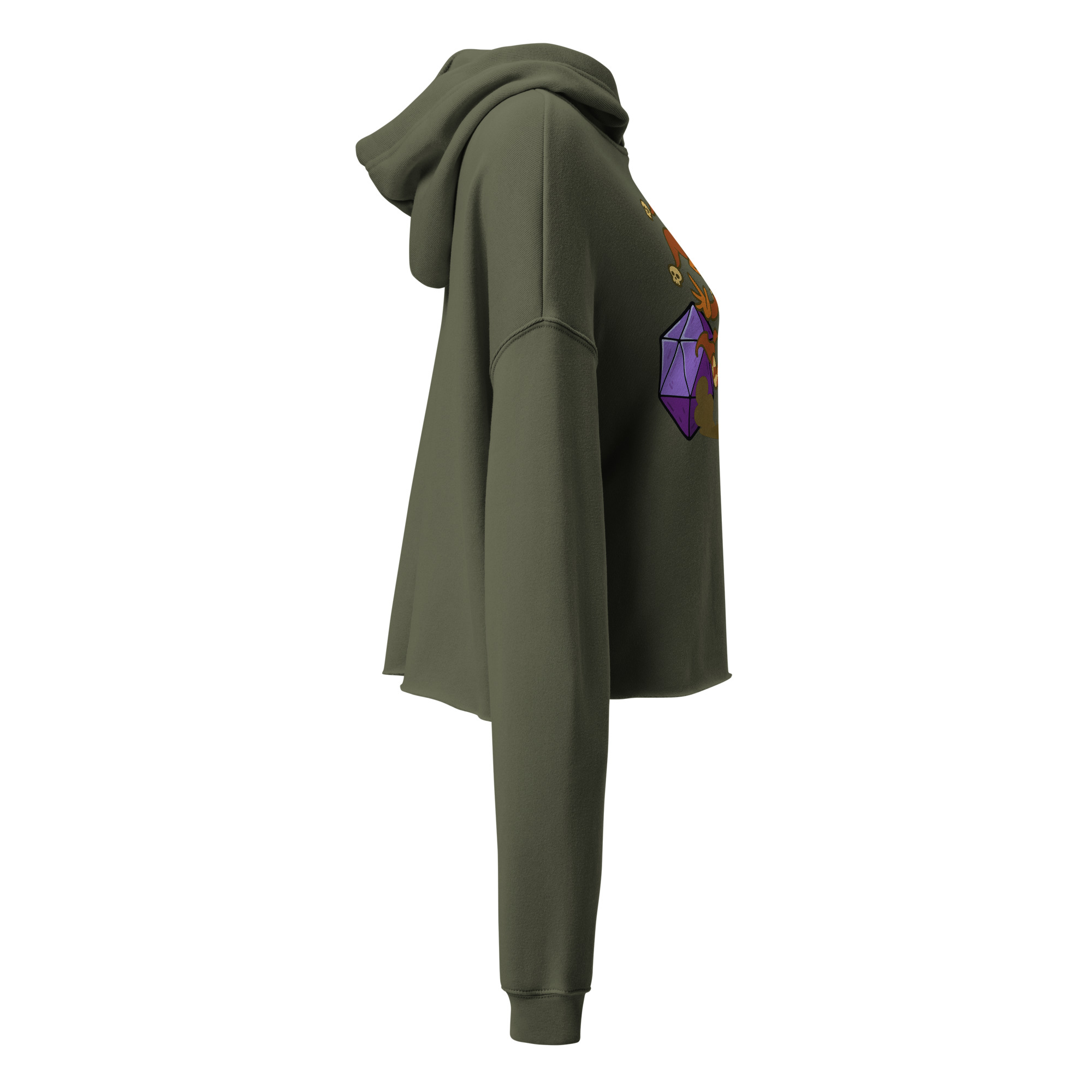 Dicefox Trickser - DTF-Crop-Hoodie – Bild 8