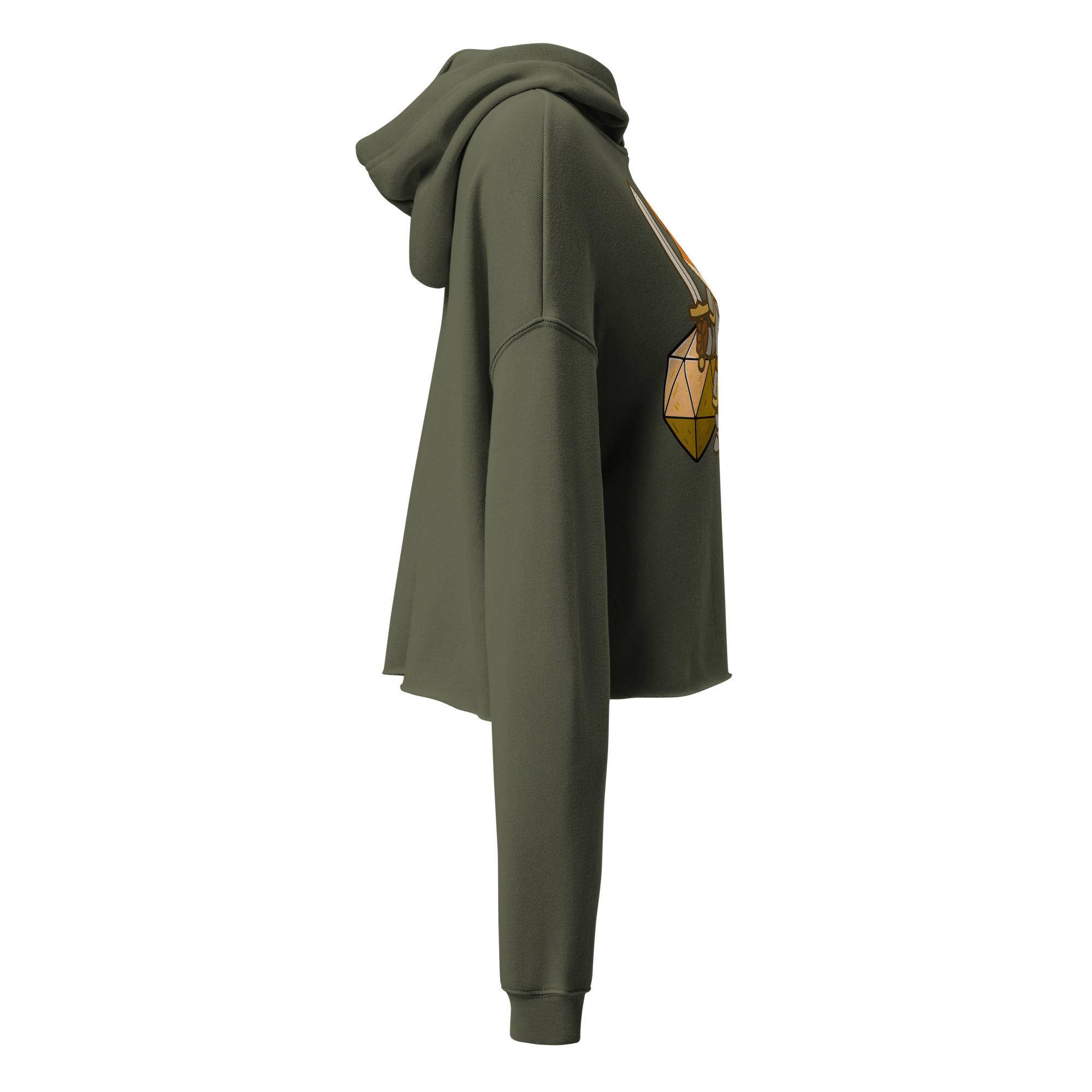Dicefox Paladin - DTF-Crop-Hoodie – Bild 8