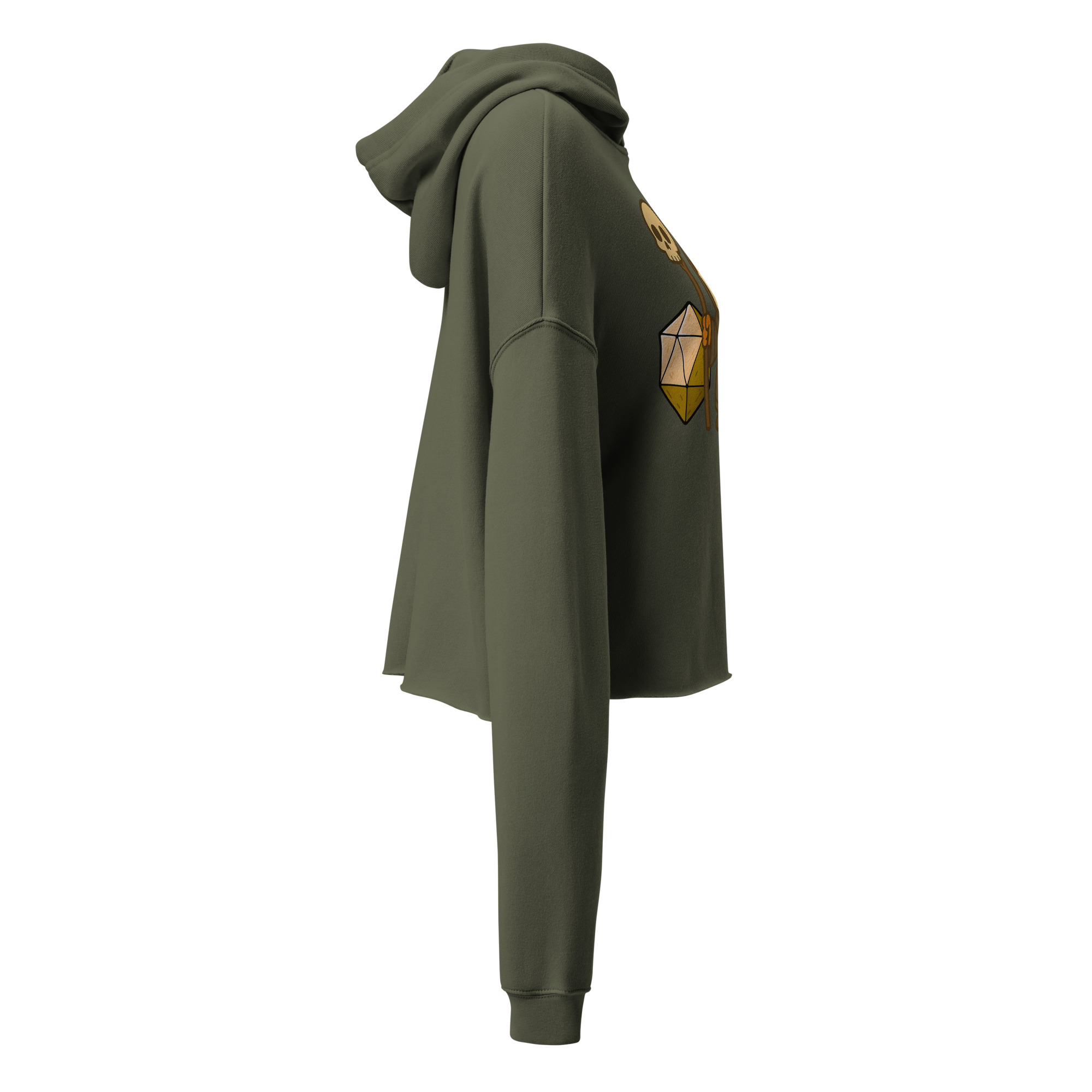 Dicefox Necromancer - DTF-Crop-Hoodie – Bild 8