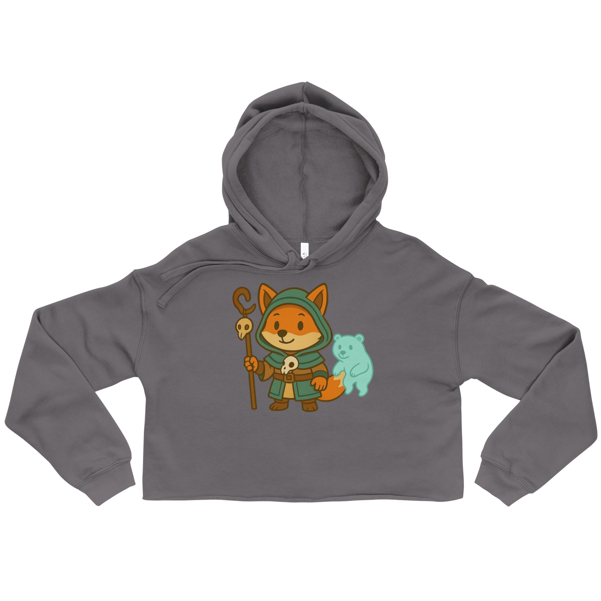 Fox Shaman - DTF-Crop-Hoodie – Bild 3