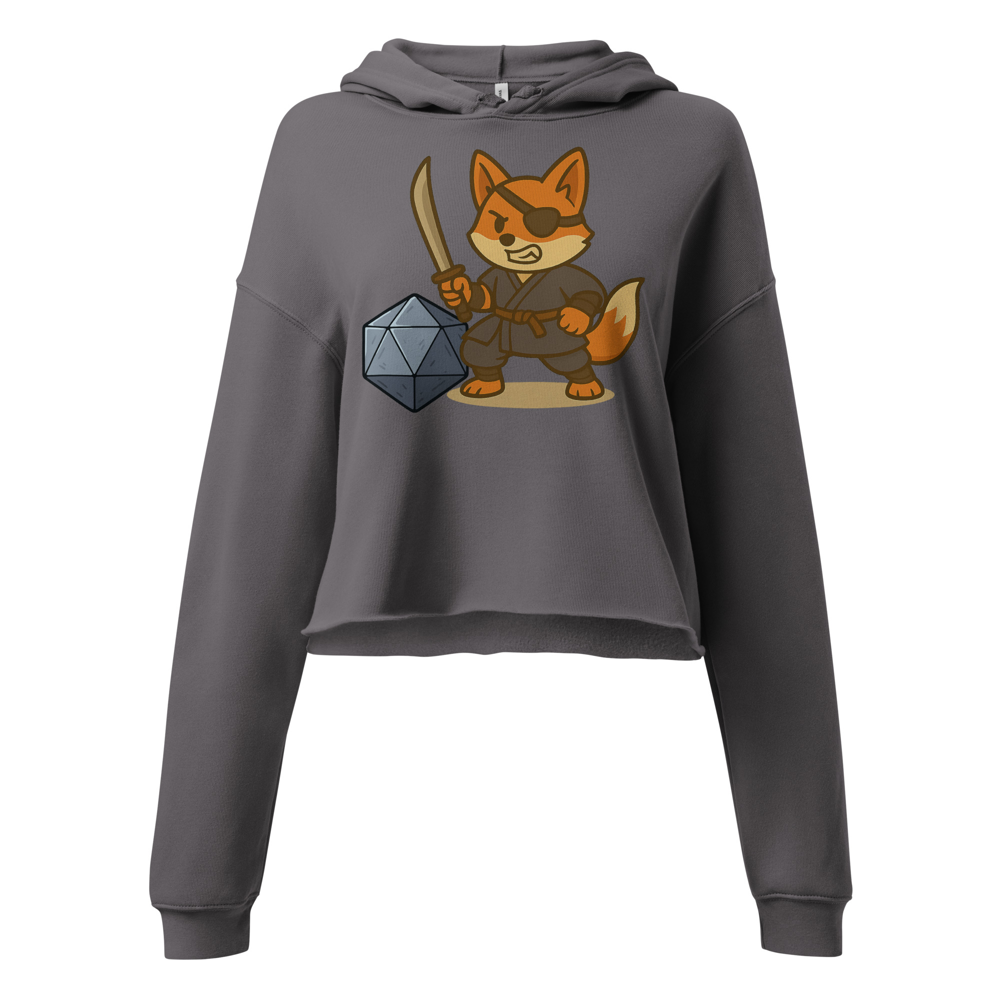 Dicefox Ronin - DTF-Crop-Hoodie – Bild 9