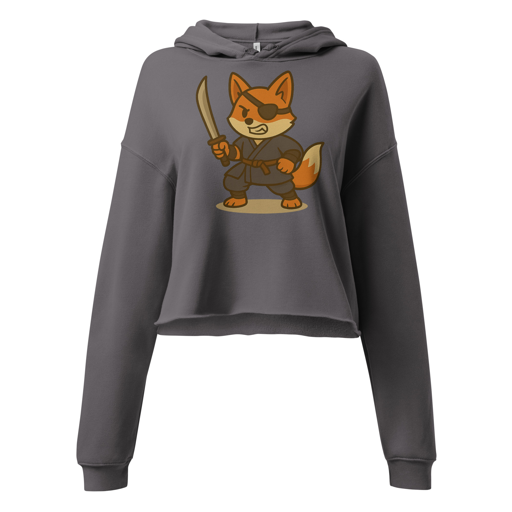 Fox Ronin - DTF-Crop-Hoodie – Bild 9