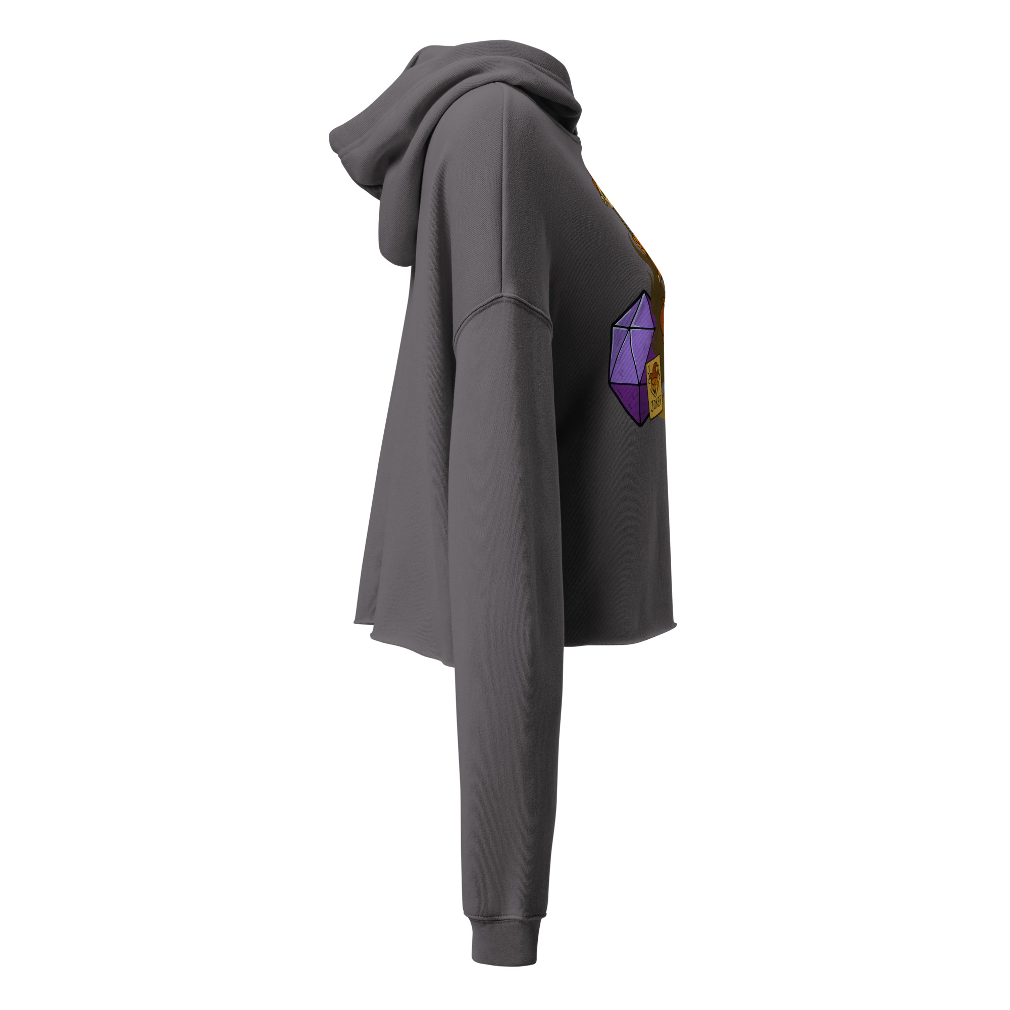 Dicefox Jester - DTF-Crop-Hoodie – Bild 11