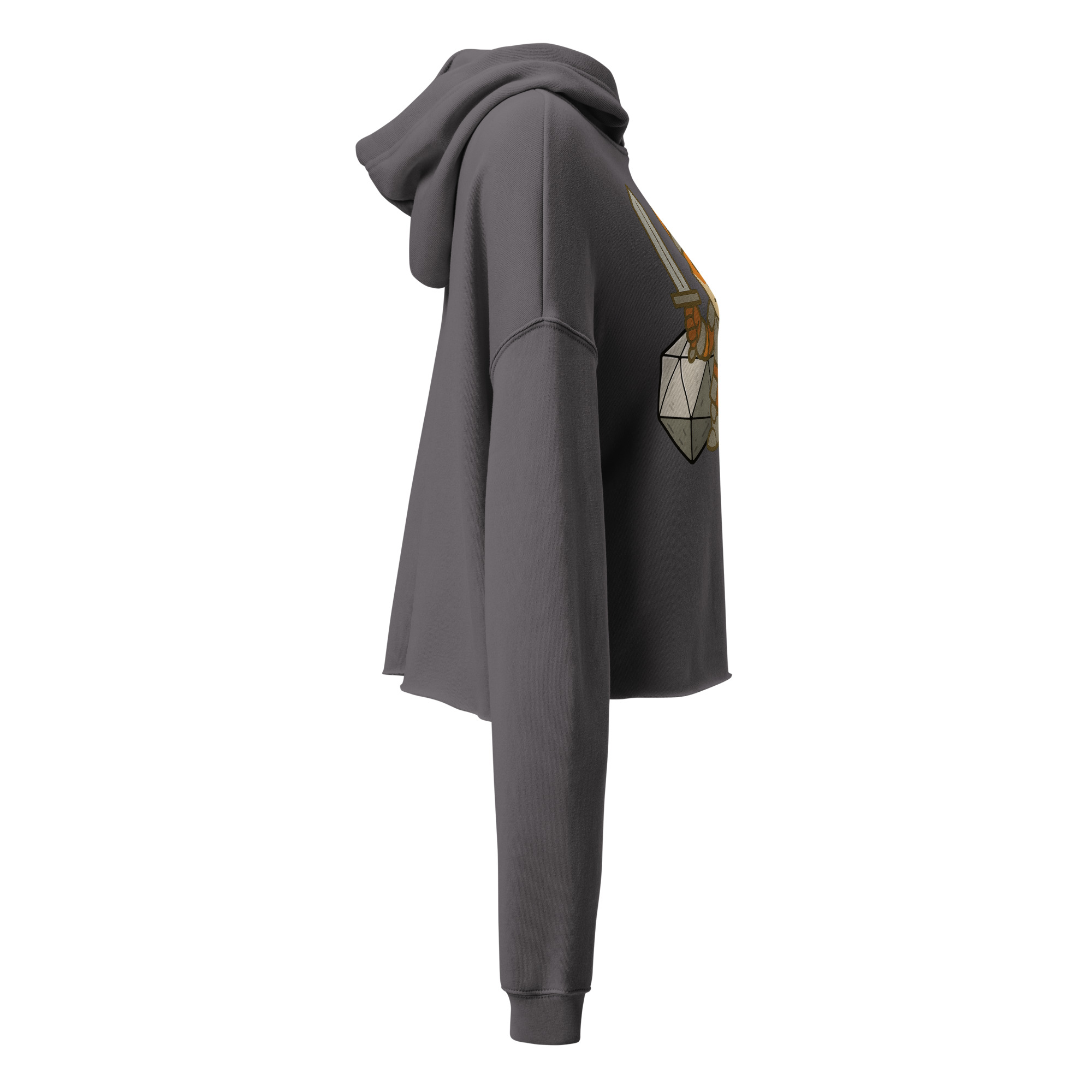 Dicefox Knight - DTF-Crop-Hoodie – Bild 11