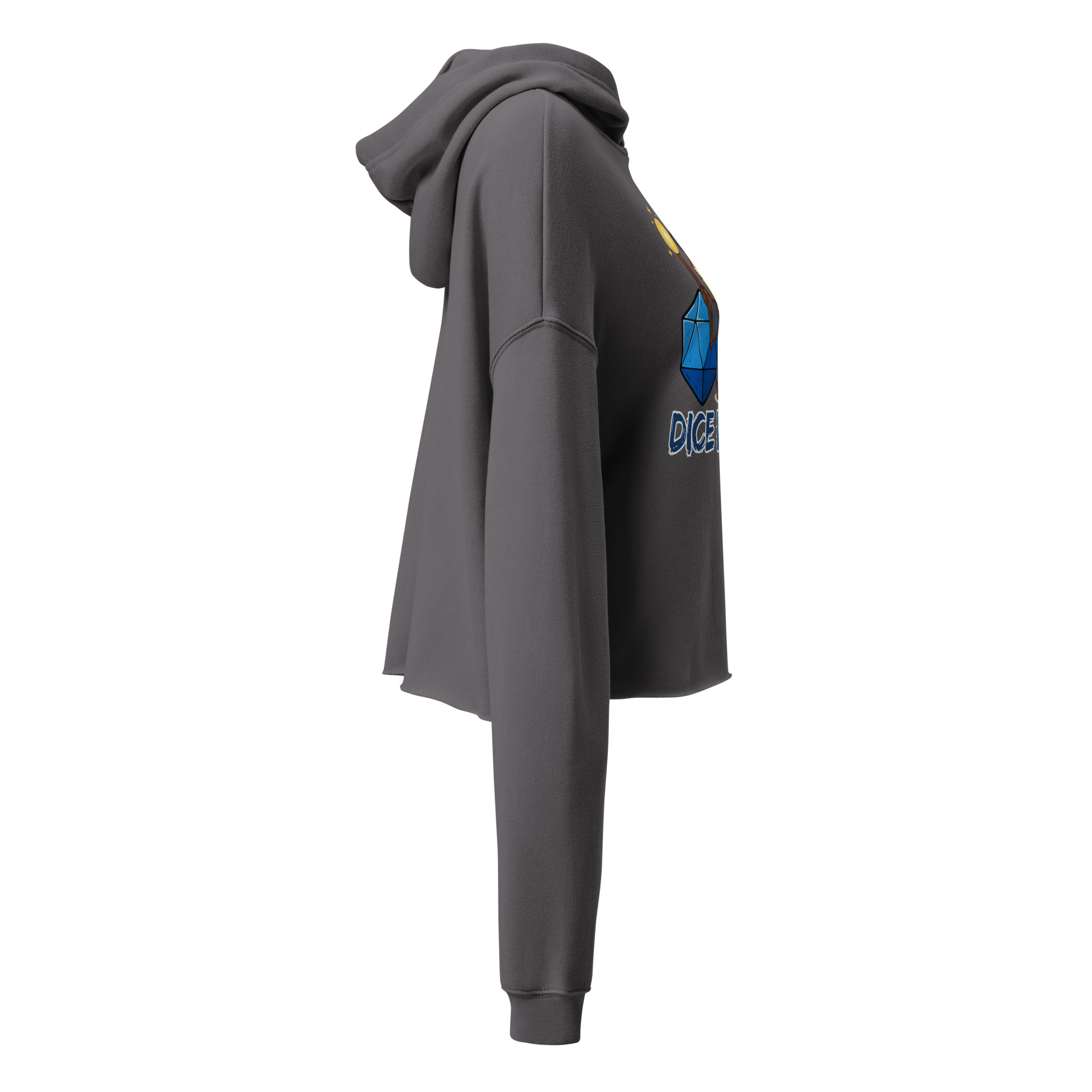 Dice Wizard - DTF-Crop-Hoodie – Bild 11