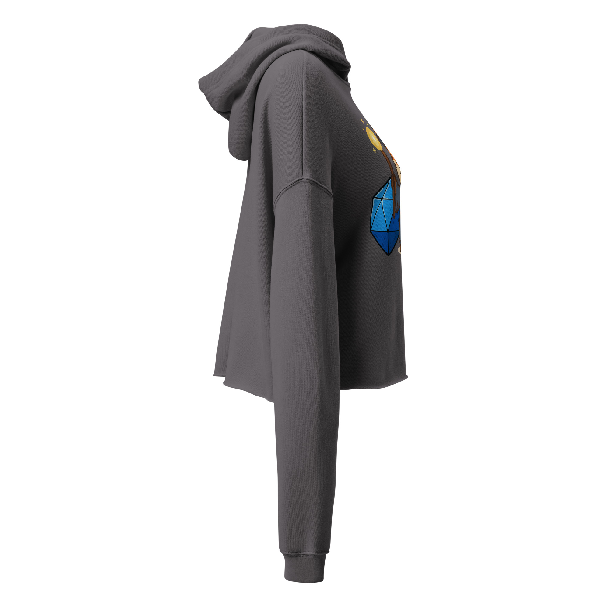 Dicefox Wizard - DTF-Crop-Hoodie – Bild 12