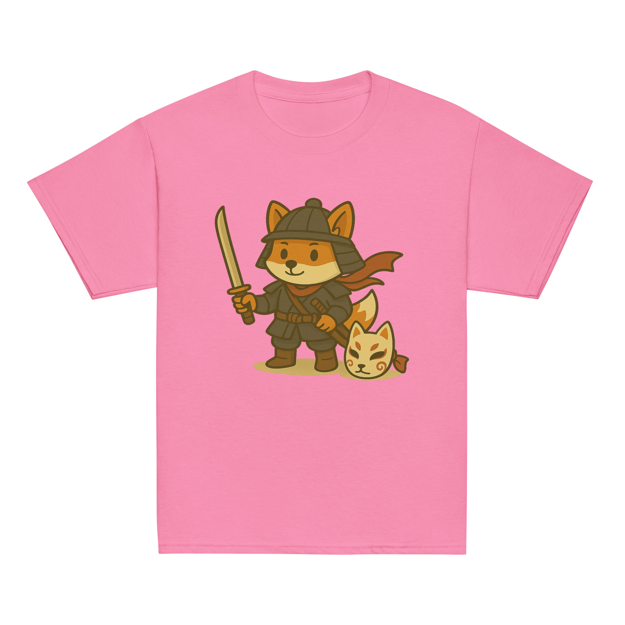 Fox Samurai - Klassisches DTF-T-Shirt für Jugendliche – Bild 13