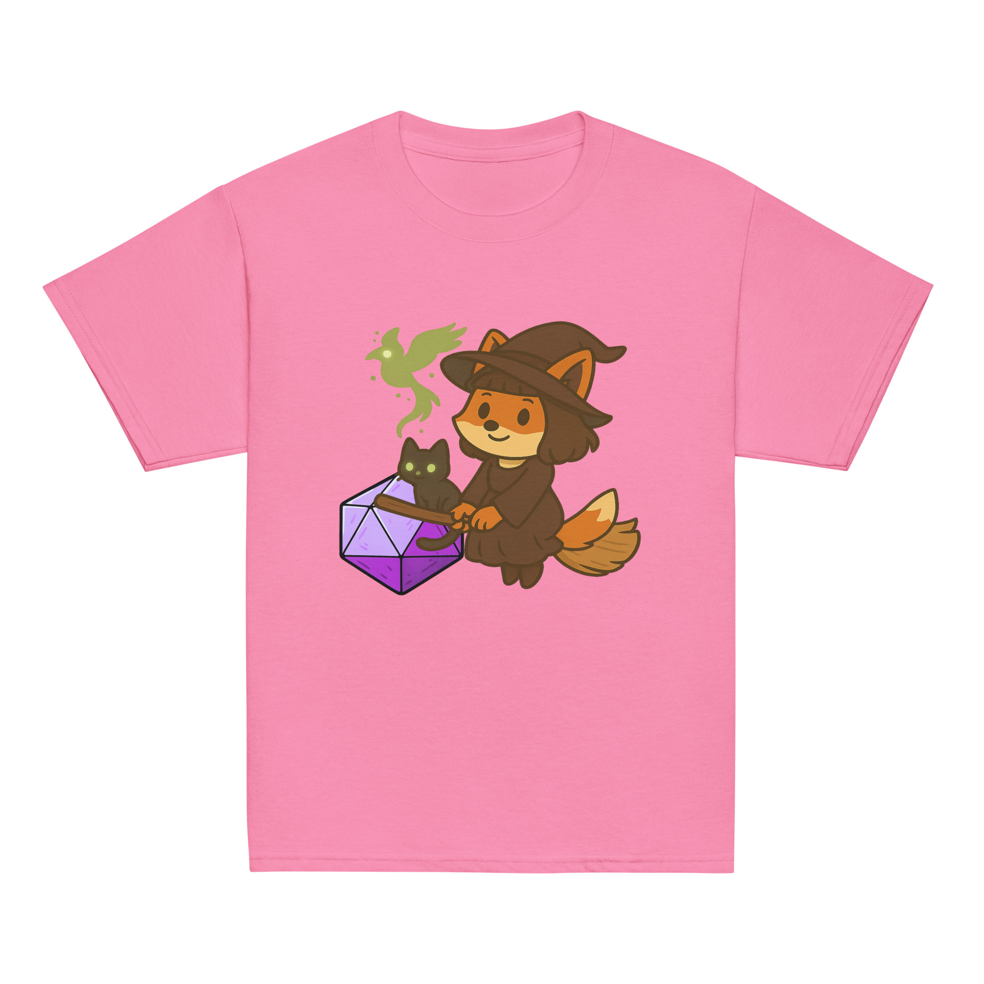 Dicefox Witch - Klassisches DTF-T-Shirt für Jugendliche – Bild 13