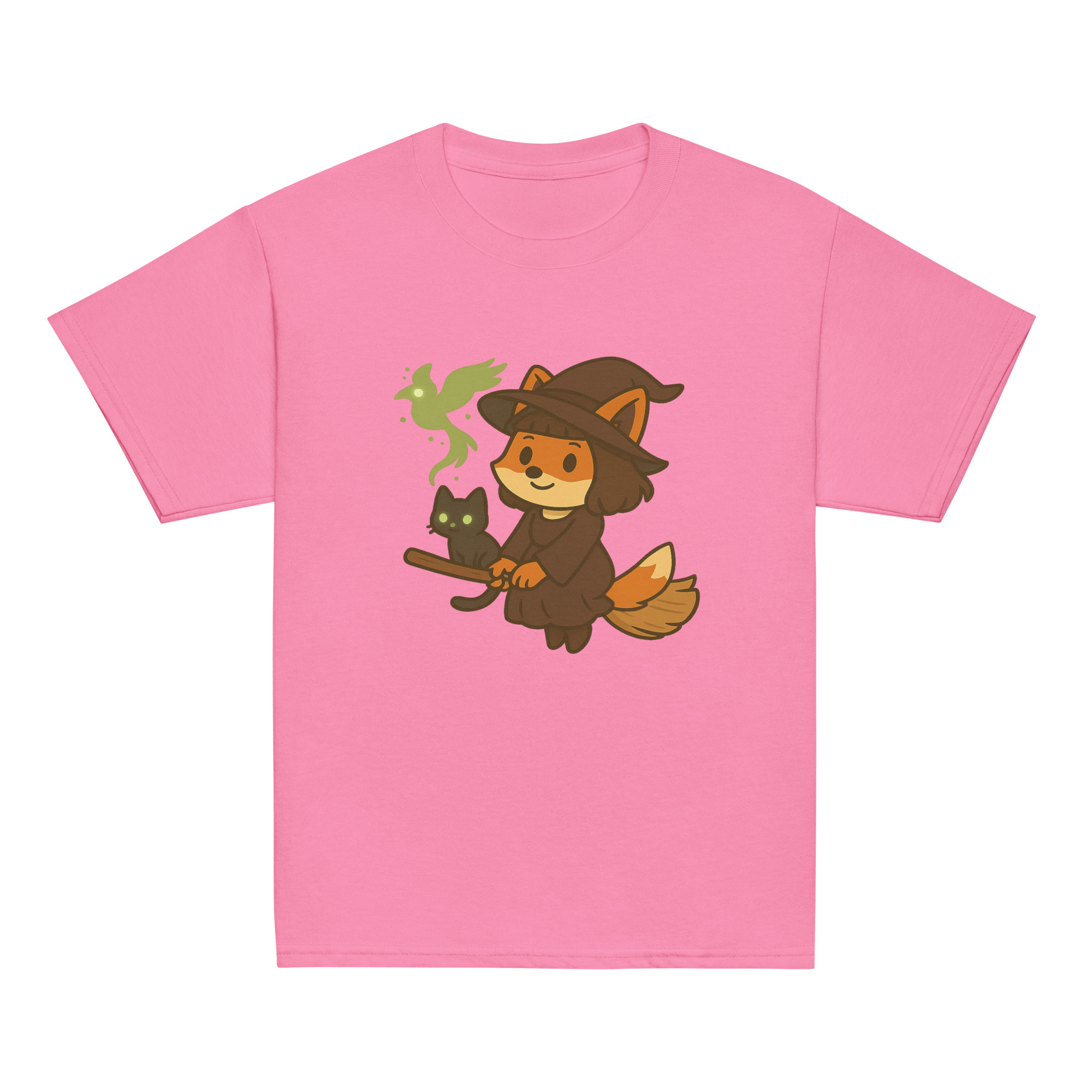 Fox Witch - Klassisches DTF-T-Shirt für Jugendliche – Bild 13