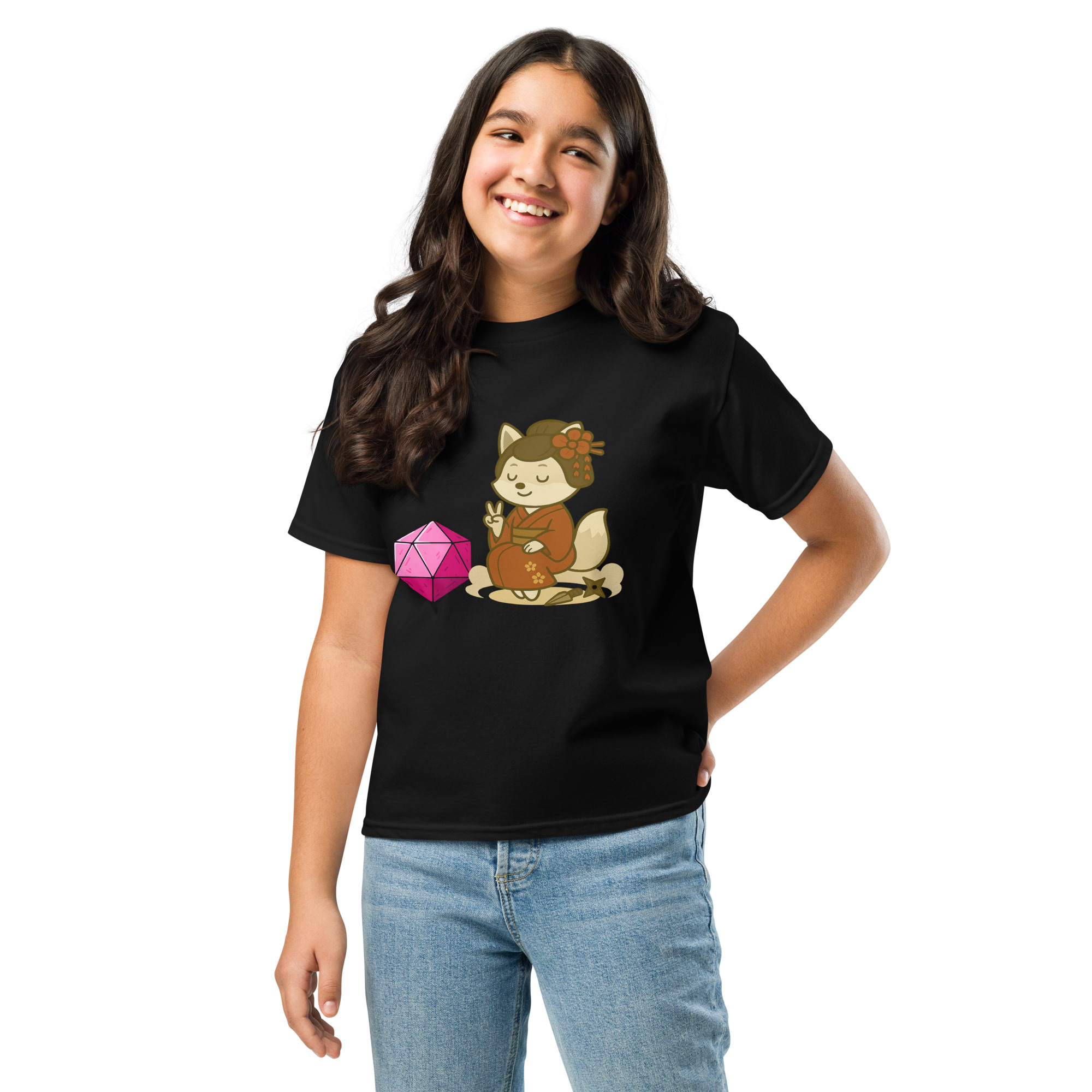 Dicefox Konoishi - Klassisches DTF-T-Shirt für Jugendliche