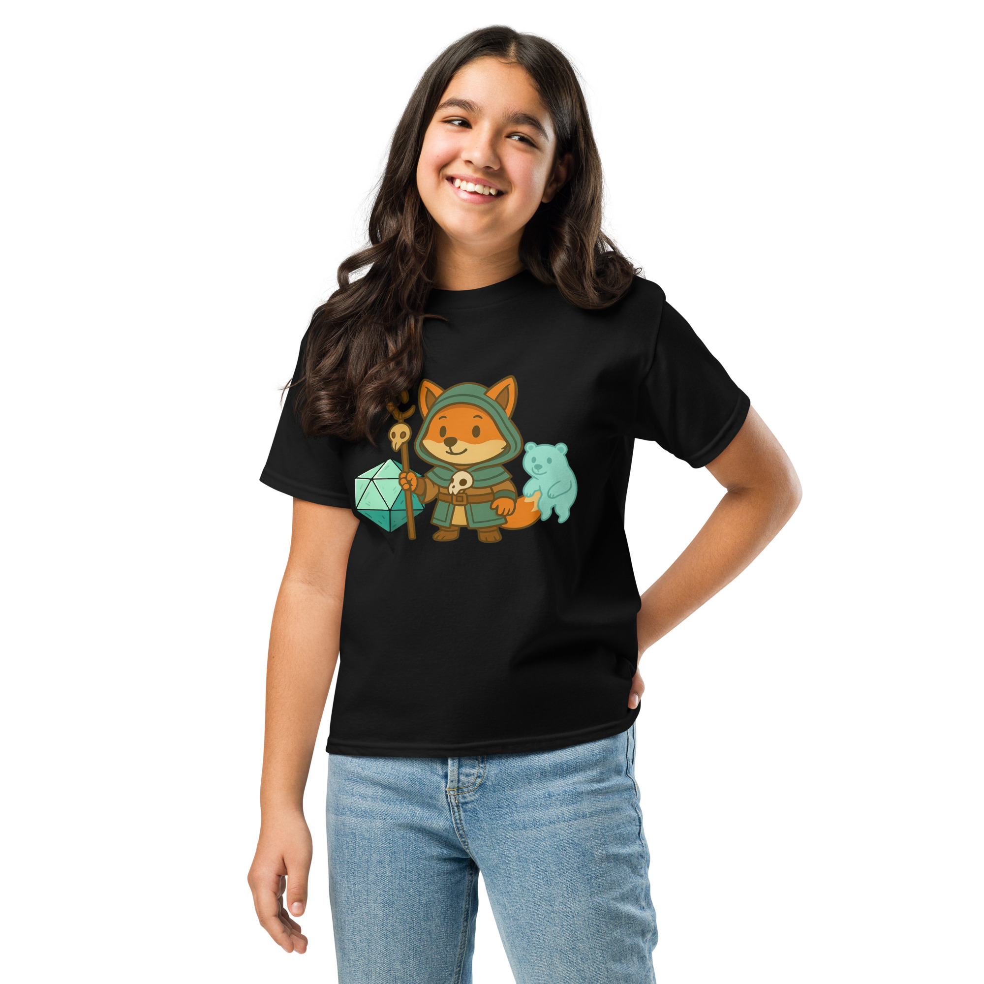 Dicefox Shaman - Klassisches DTF-T-Shirt für Jugendliche
