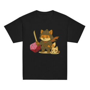 Dicefox Samurai - Klassisches DTF-T-Shirt für Jugendliche