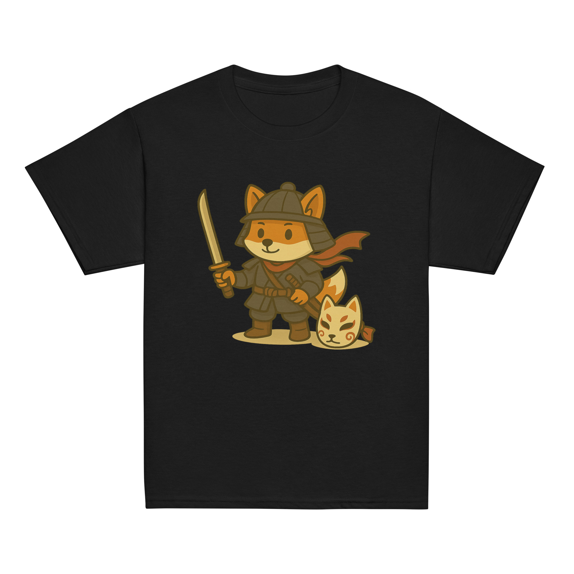 Fox Samurai - Klassisches DTF-T-Shirt für Jugendliche