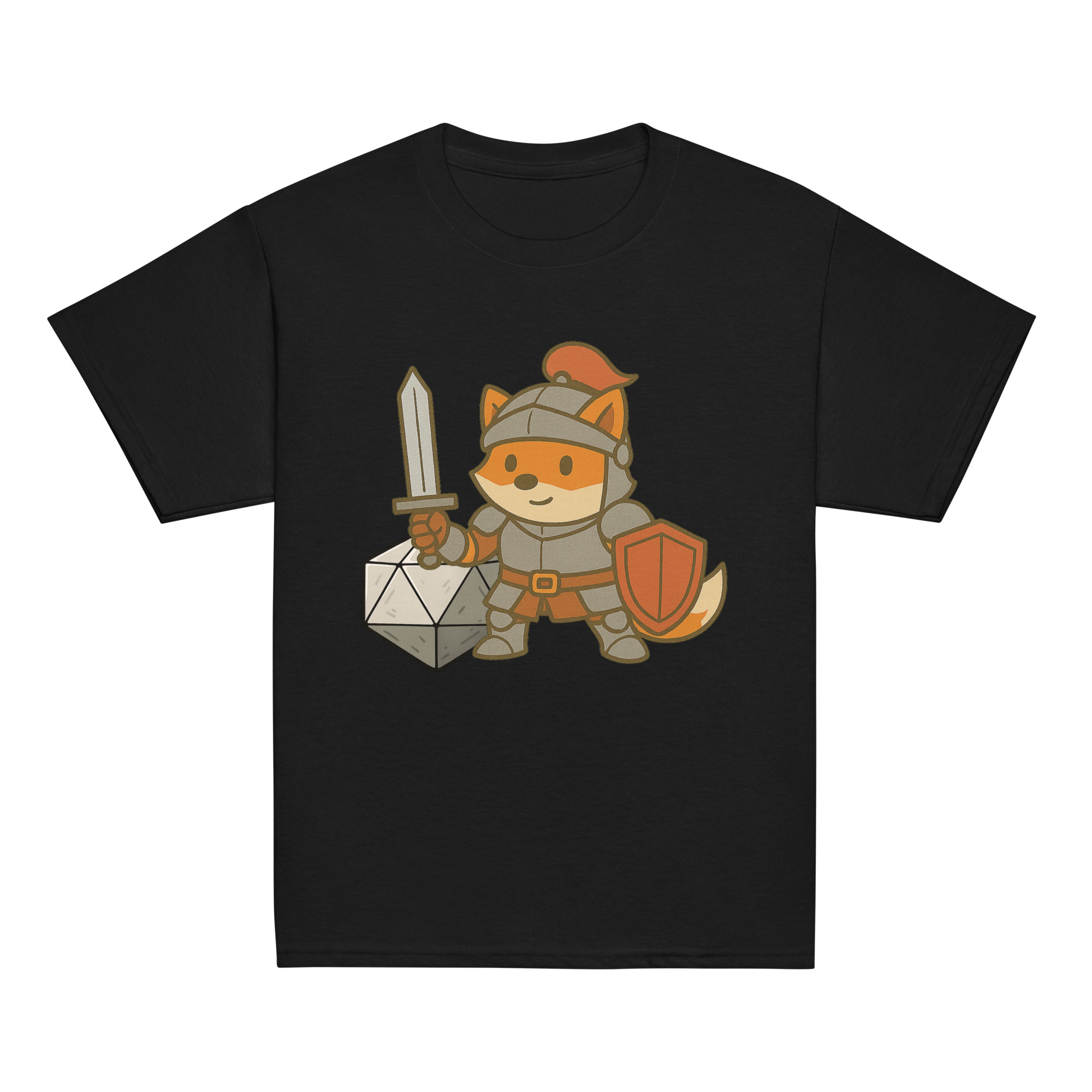 Dicefox Knight - Klassisches DTF-T-Shirt für Jugendliche