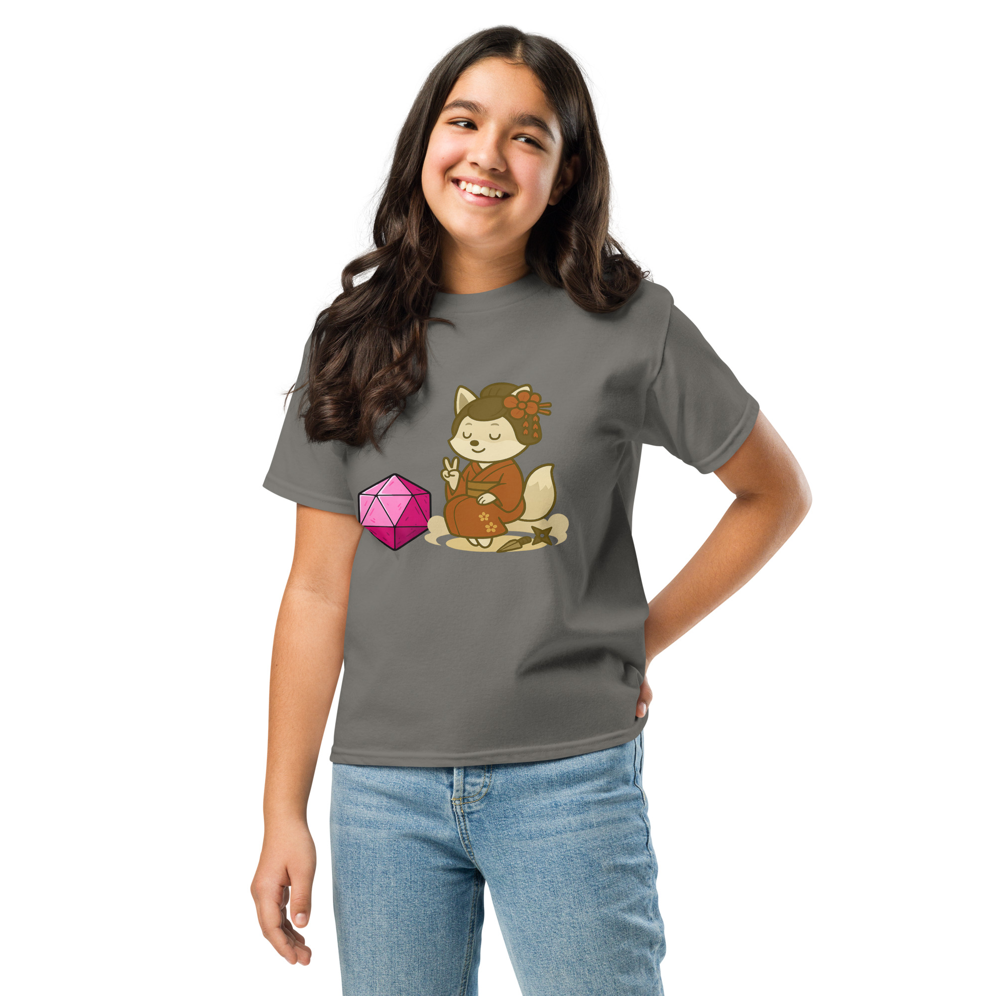 Dicefox Konoishi - Klassisches DTF-T-Shirt für Jugendliche – Bild 10