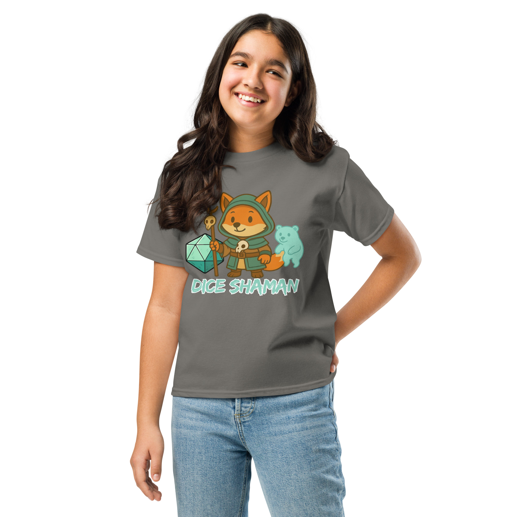 Dice Shaman - Klassisches DTF-T-Shirt für Jugendliche – Bild 11