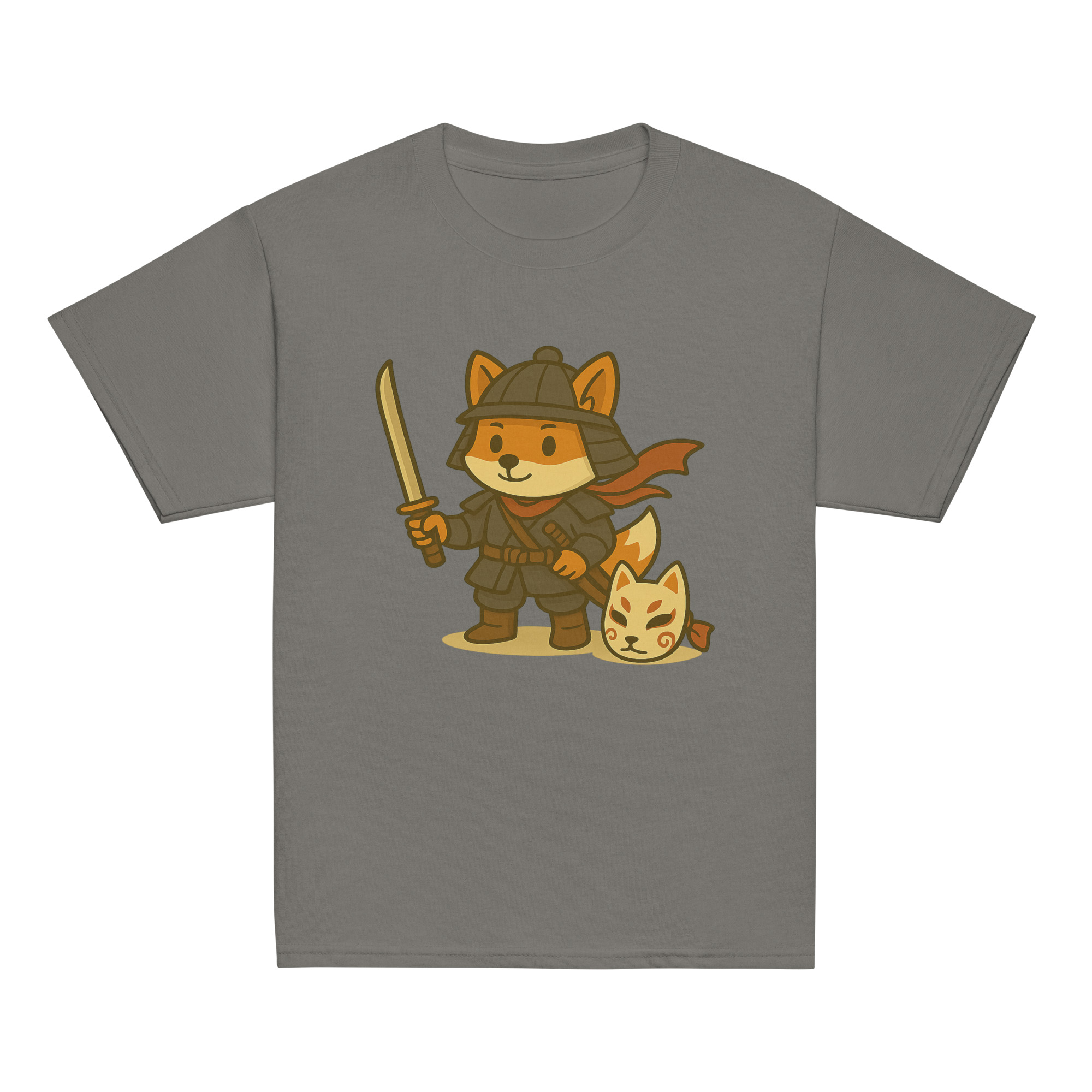 Fox Samurai - Klassisches DTF-T-Shirt für Jugendliche – Bild 11